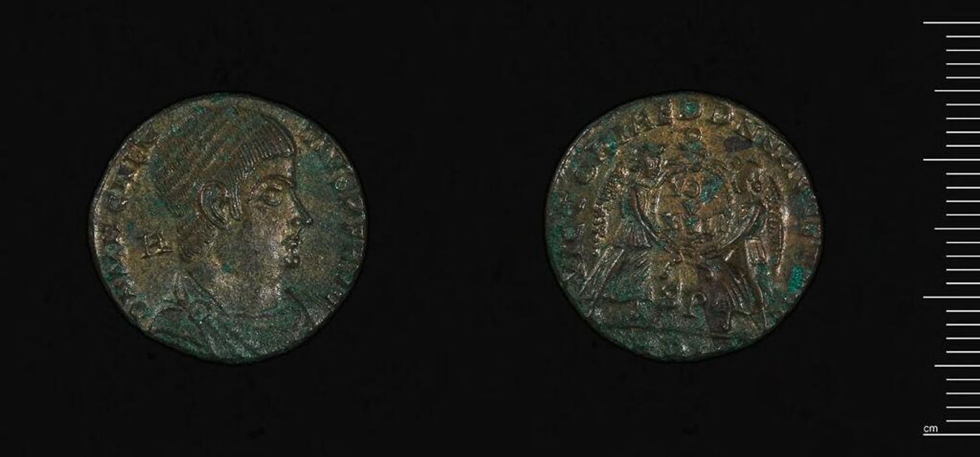 Coin (AE2) of Magnentius, Lugdunum by Magnentius