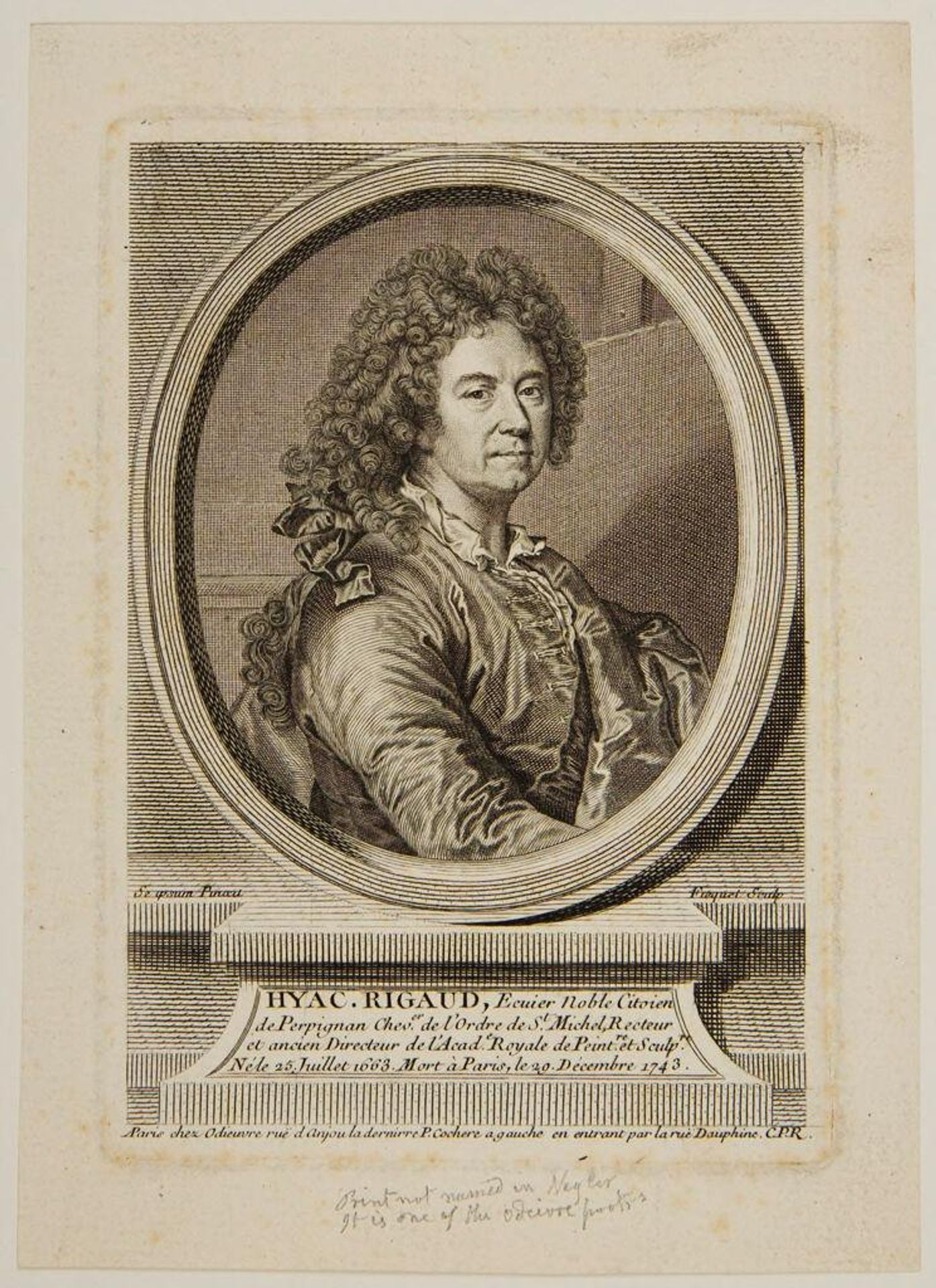 Hyacinthe Rigaud by Ãtienne Ficquet