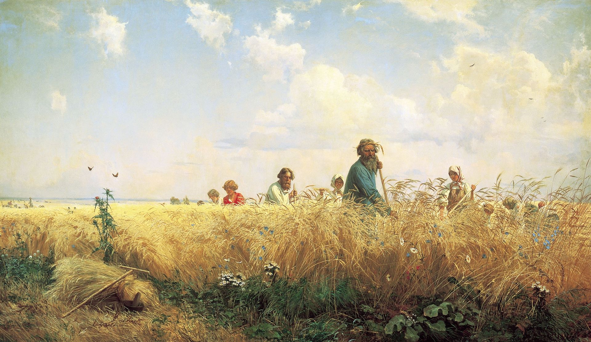 Time of harvesting (Mowers) by Grigoriy Myasoyedov