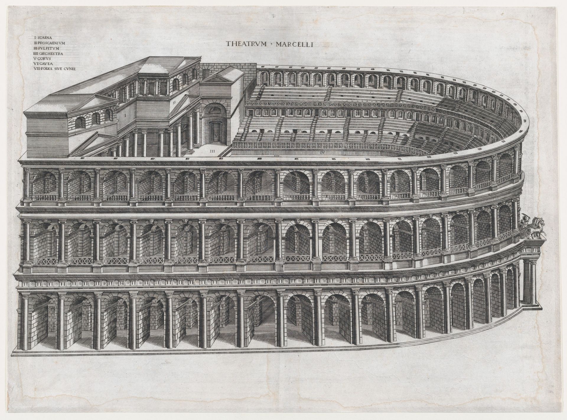 Speculum Romanae Magnificentiae: Theater of Marcellus by Anonymous