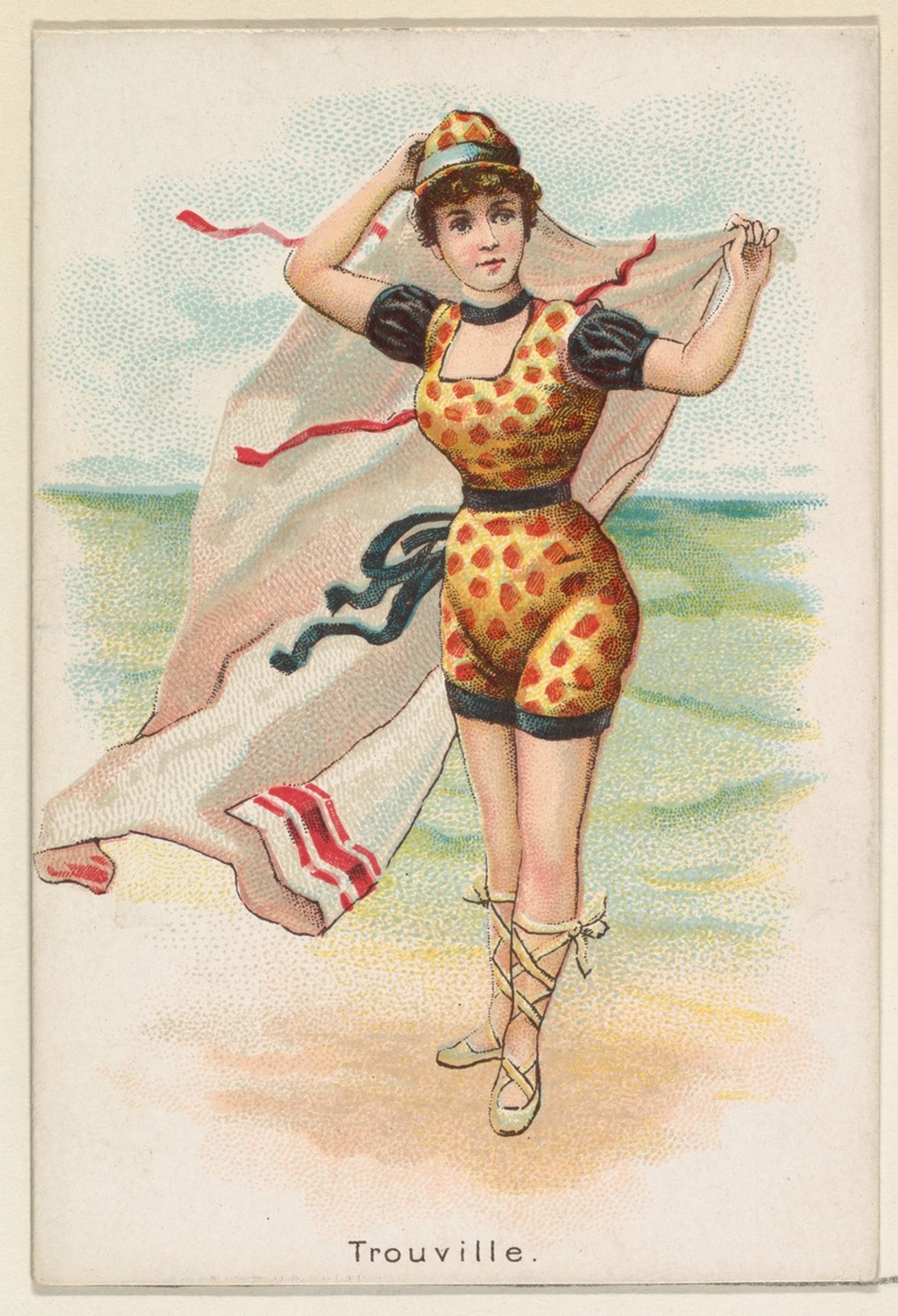 Trouville, from the Beautiful Bathers series (N192) issued by Wm. S. Kimball & Co. by William S. Kimball & Company