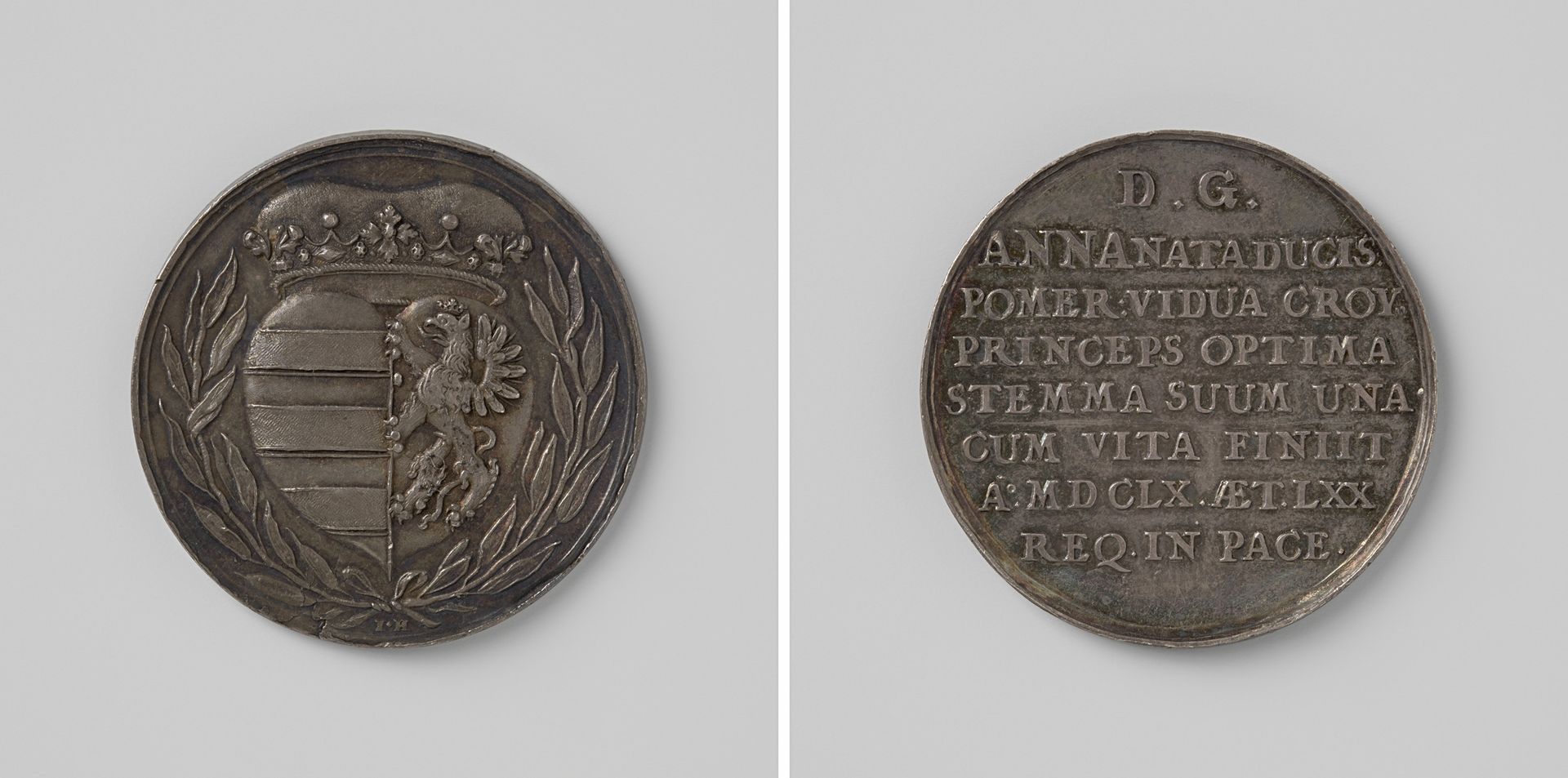 Overlijden van Anna van Croy by Johann Höhn