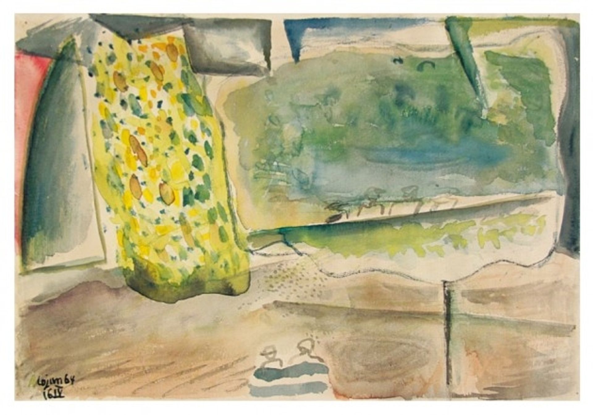 Benches in the Park by Aurel Cojan