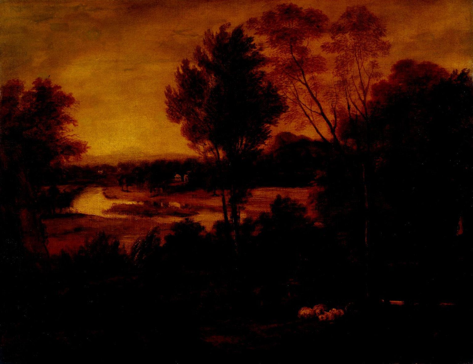 The Thames from Richmond Hill by  Sir Joshua Reynolds