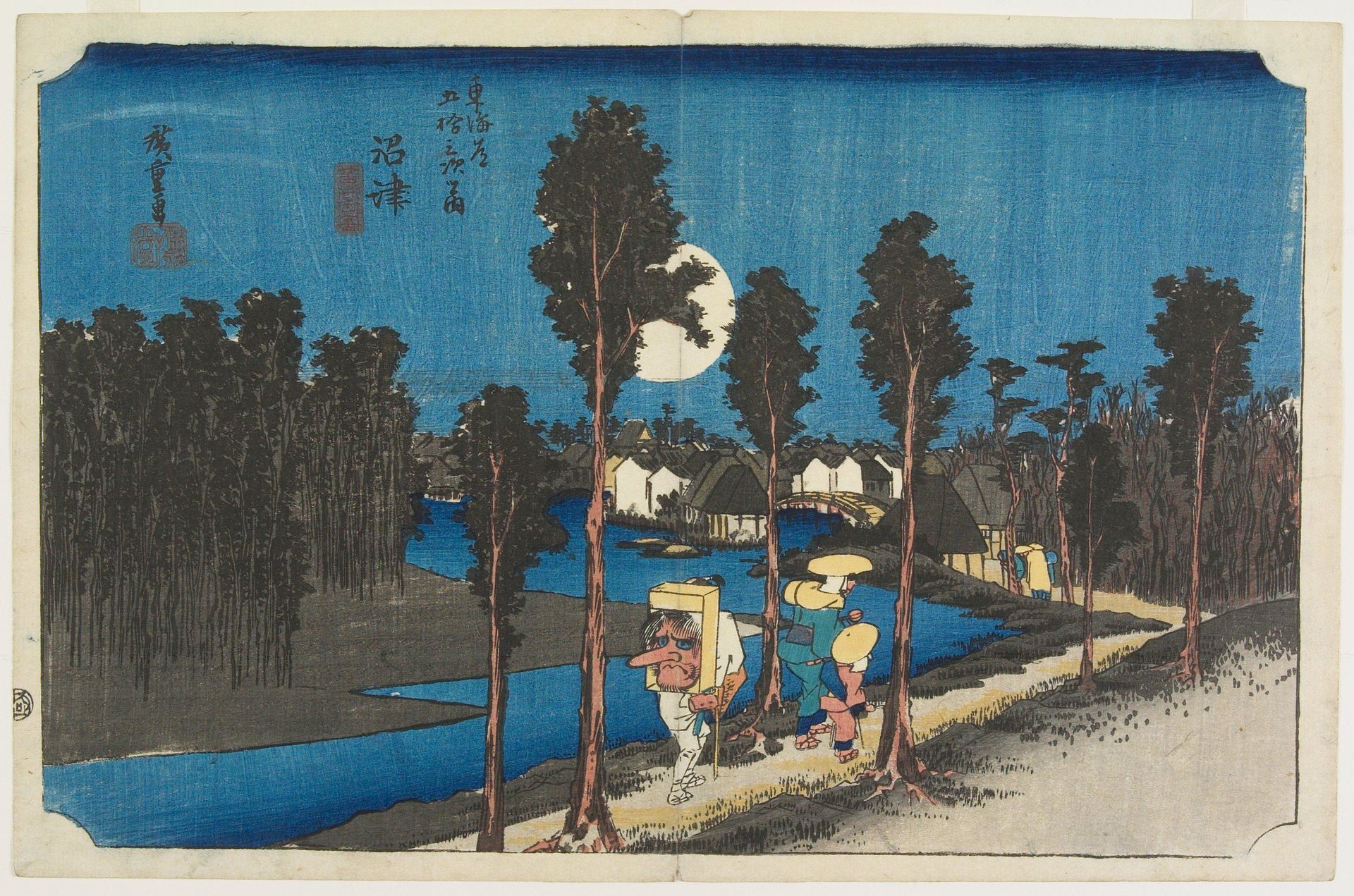 Numazu- Twilight Picture by Utagawa Hiroshige