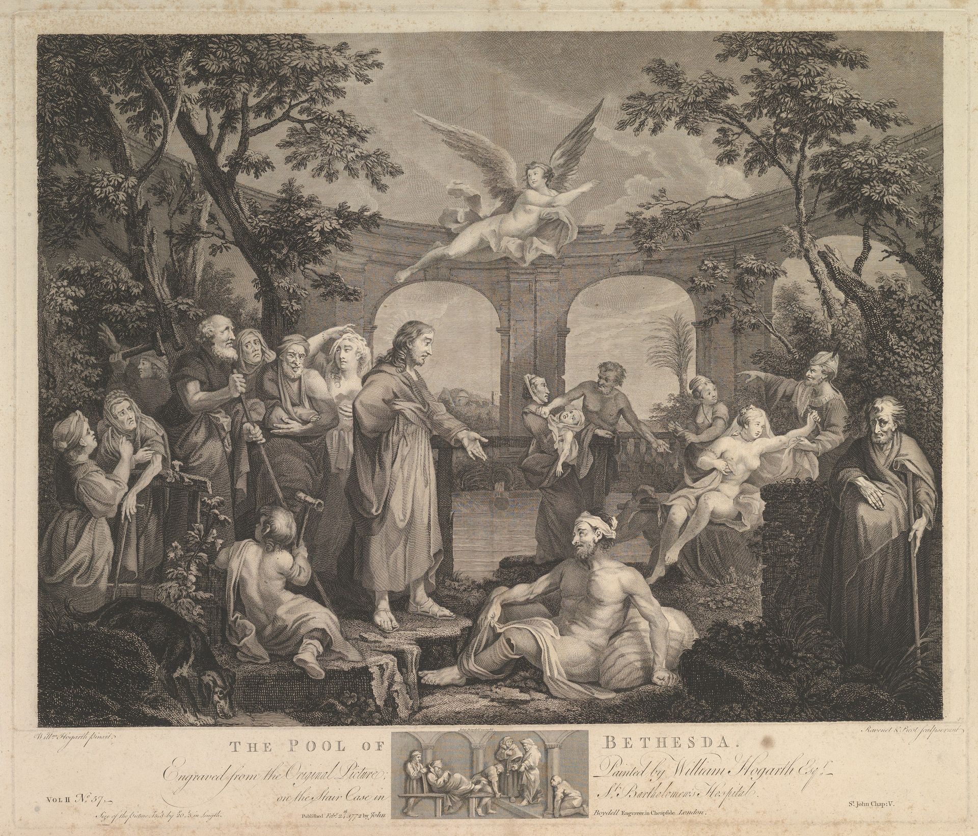 The Pool of Bethesda (St. John, Chapter 5) by William Hogarth