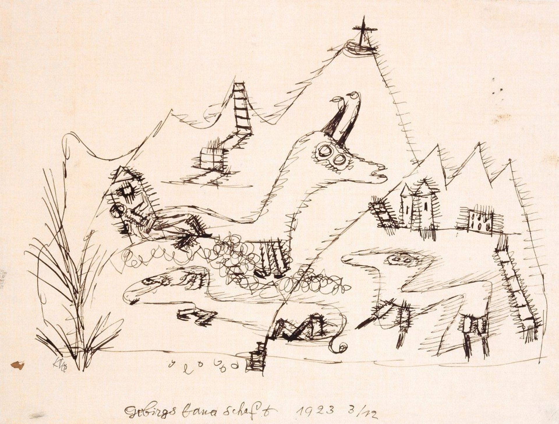 Mountain Landscape by Paul Klee