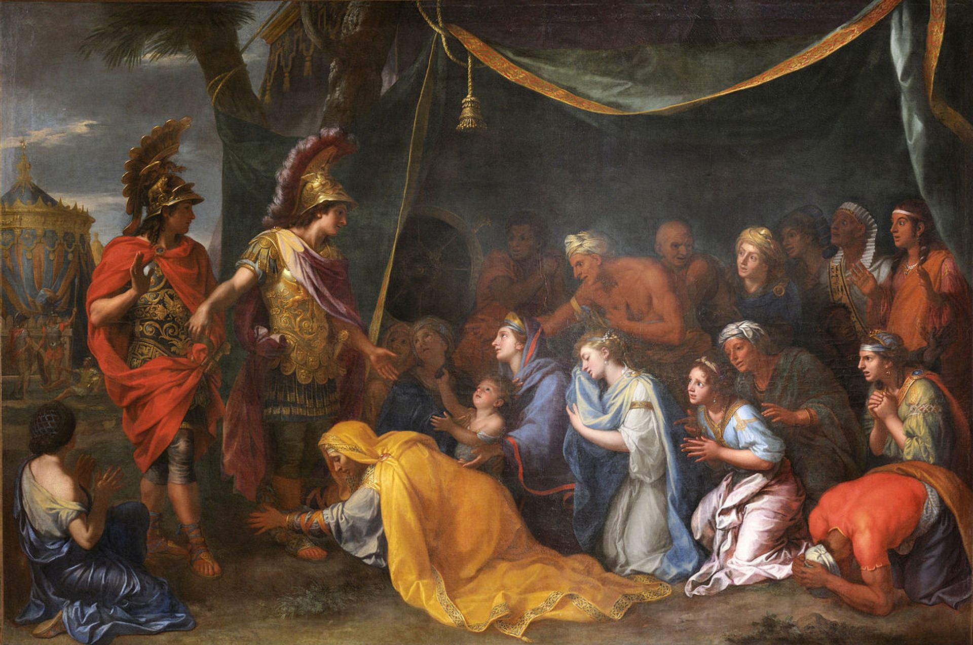 Les Reines De Perse Aux Pieds D'Alexandre Dit Aussi La Tente De Darius by Charles Le Brun