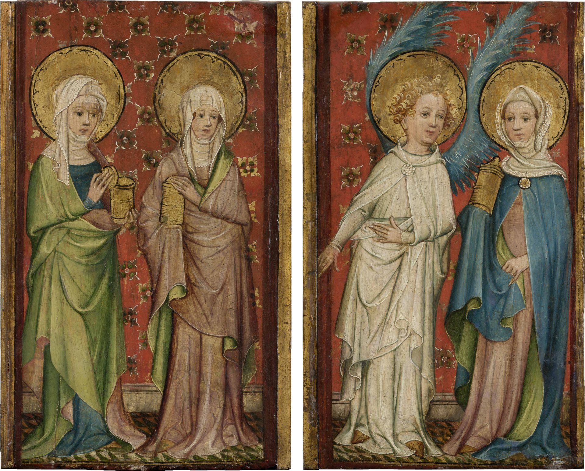 Two Wings of an Altar piece by Anonymous
