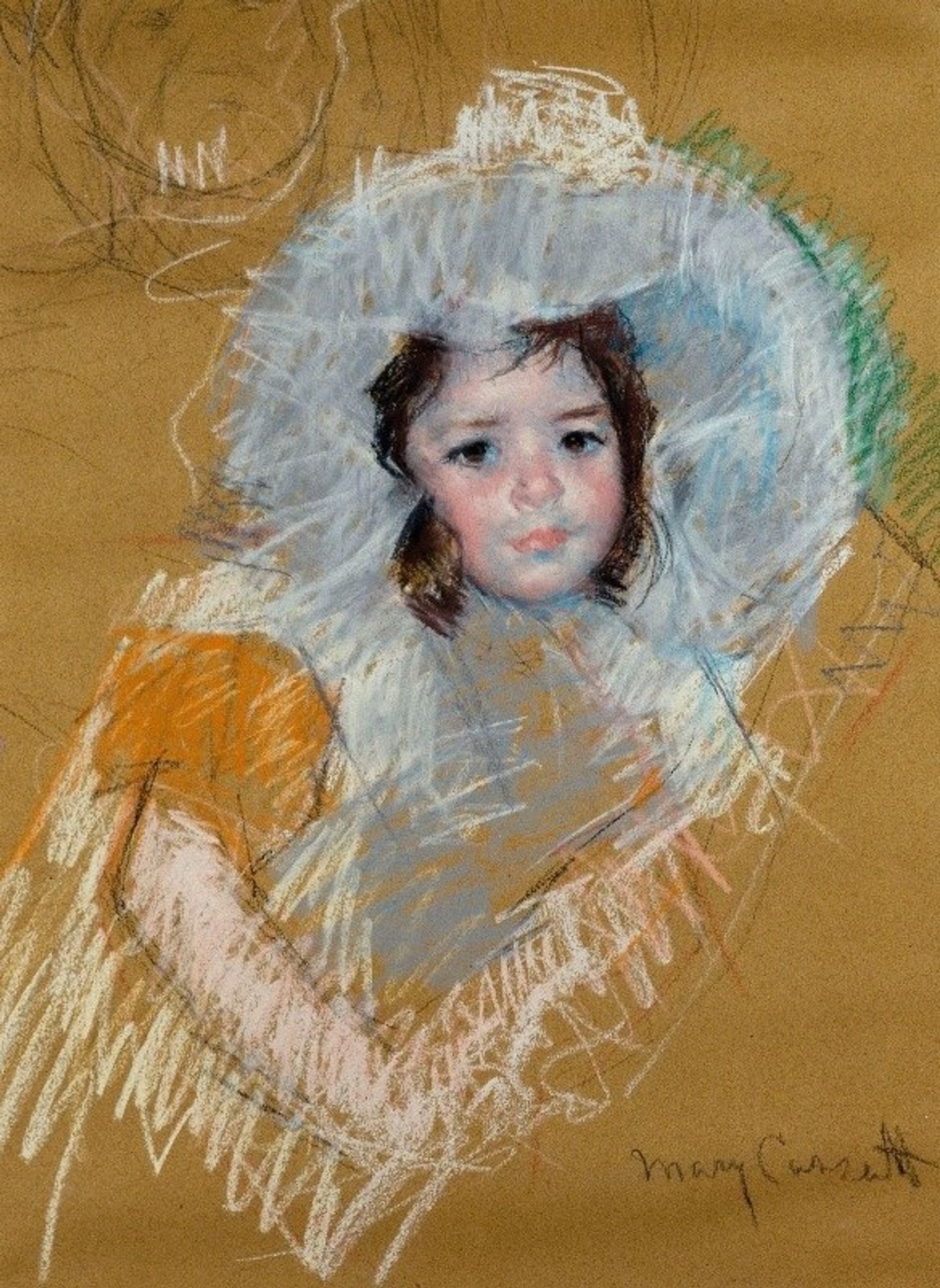 Buste de fillette by Mary Cassatt