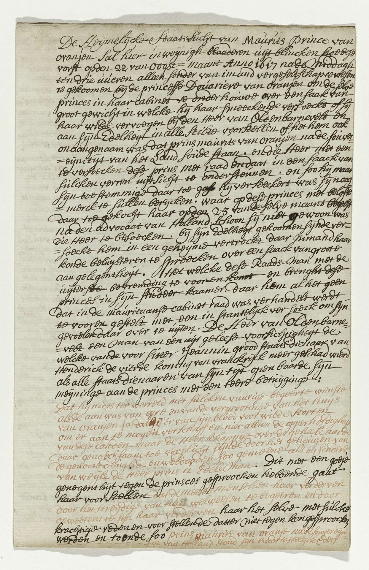 Toelichting op de spotprent van de Regtspleging van Oldenbarnevelt by Anonymous