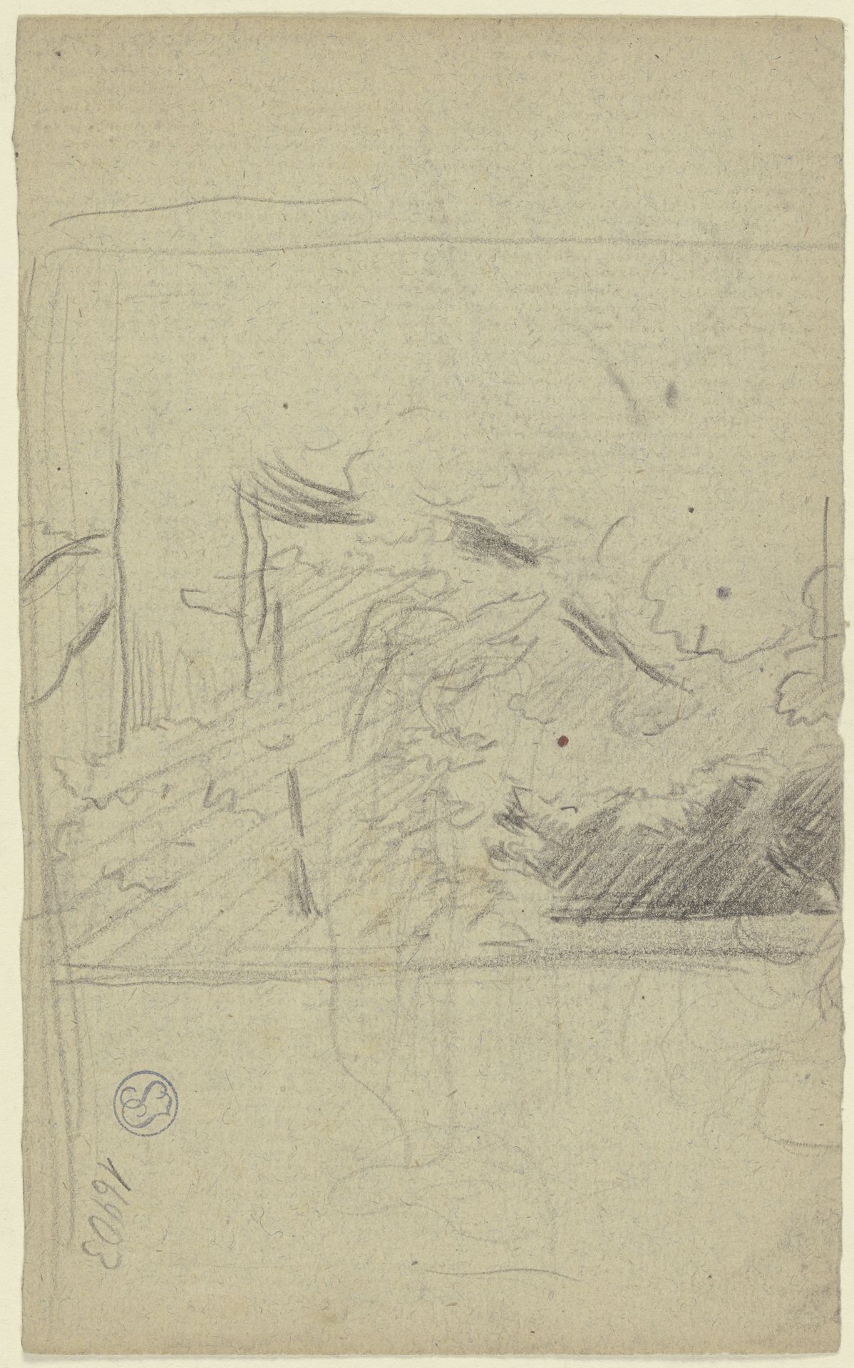 Foliage and bushes by Otto Scholderer