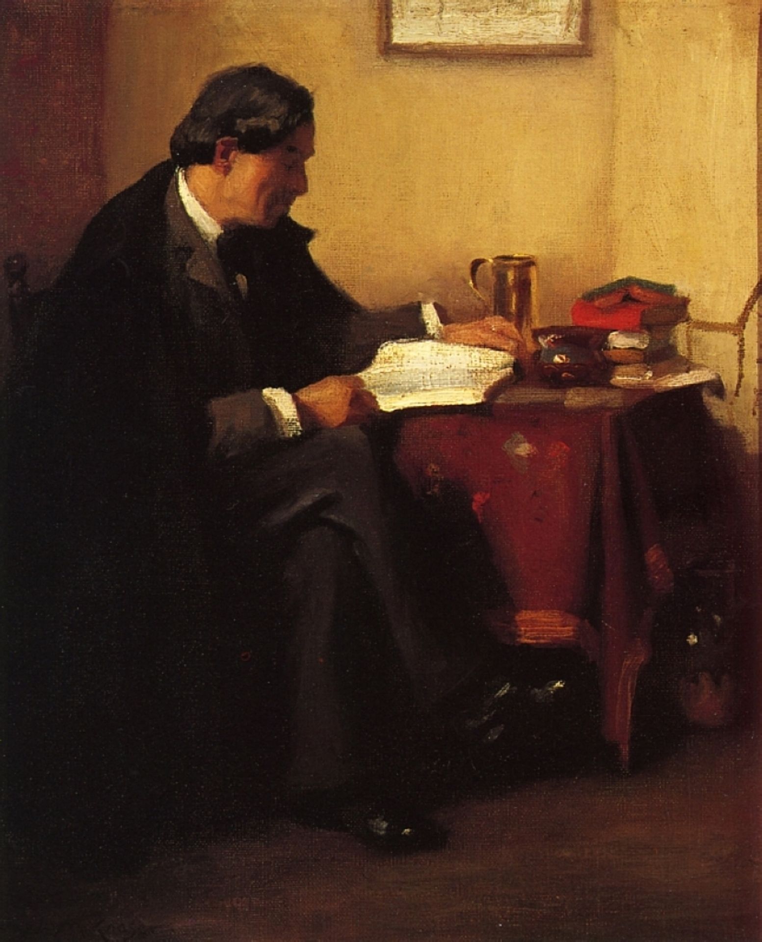 Portrait of Elbert Hubbard (The Roycrafter) by William Merritt Chase