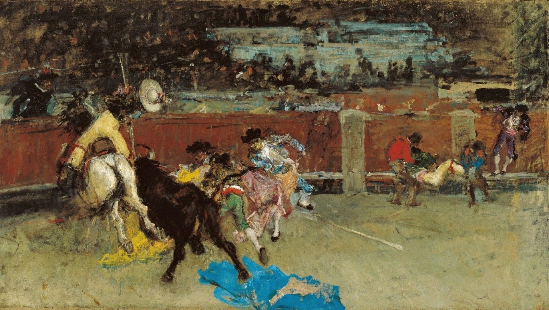 Bullfight. Wounded Picador by Mariano Fortuny Marsal
