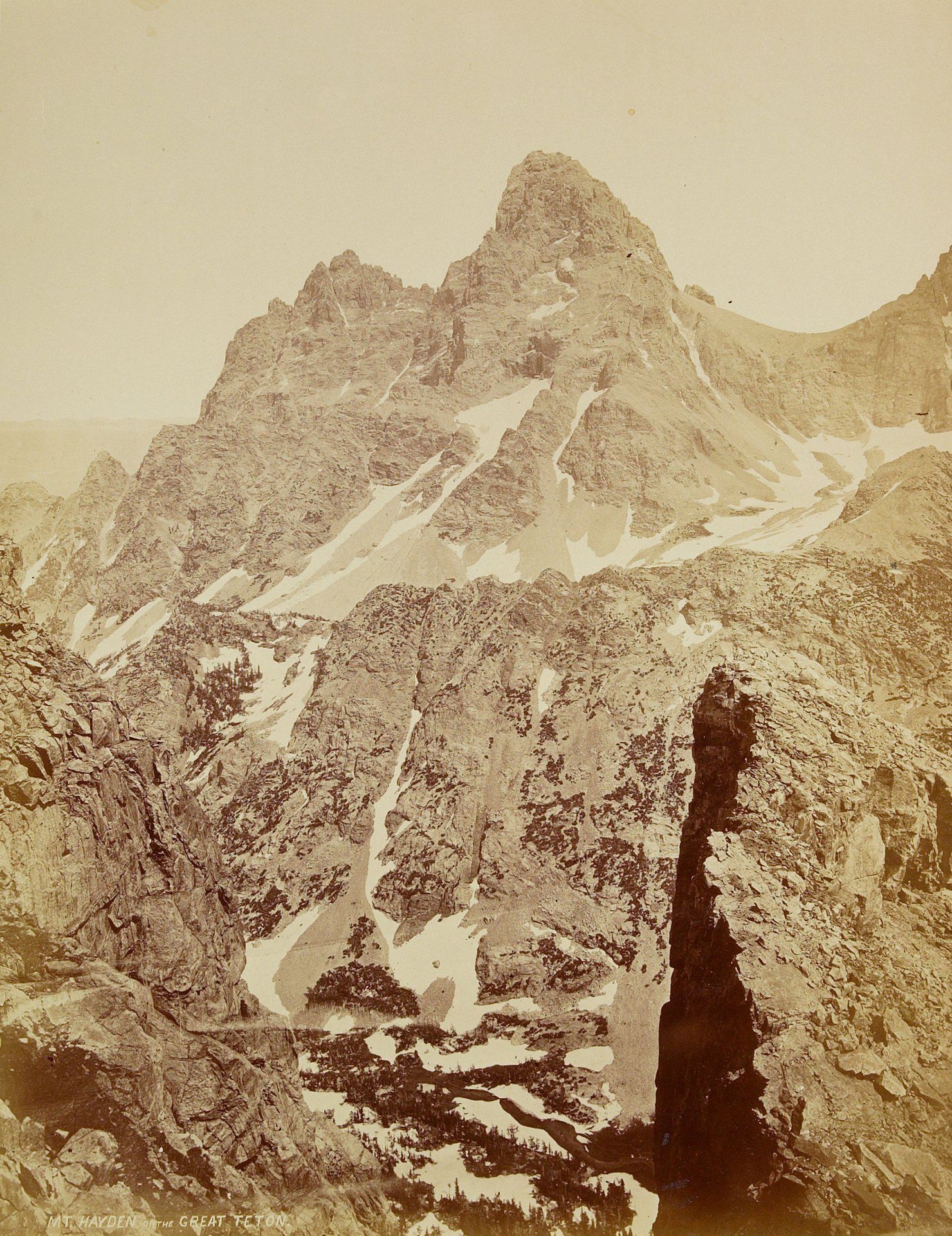 Mt. Hayden or the Great Téton by William Henry Jackson