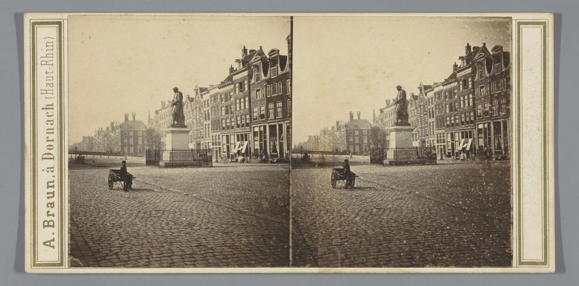 Rembrandtmonument op de Botermarkt, Amsterdam by Anonymous