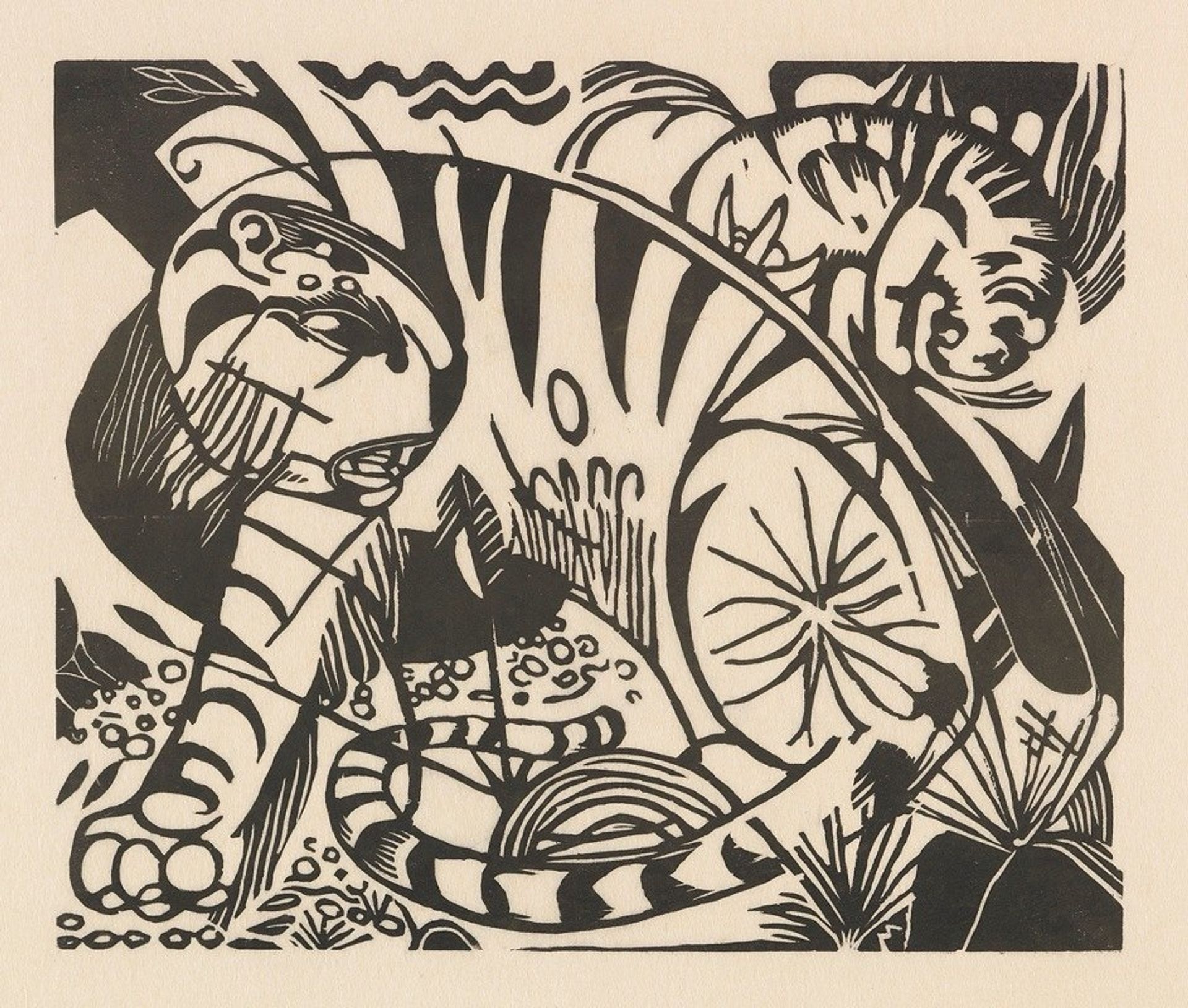 Tiger by Franz Marc