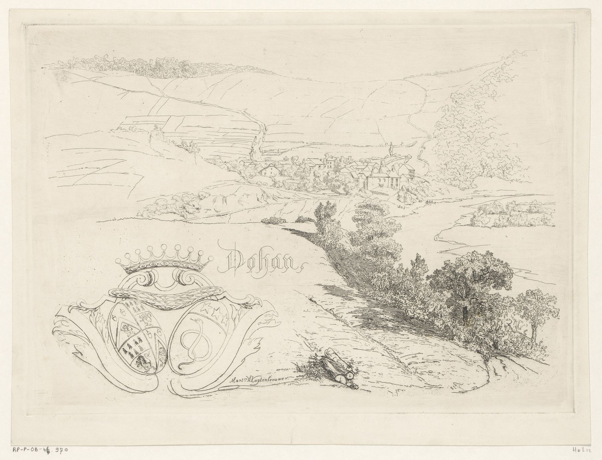 Gezicht op Dohan by Martinus Antonius Kuytenbrouwer jr.