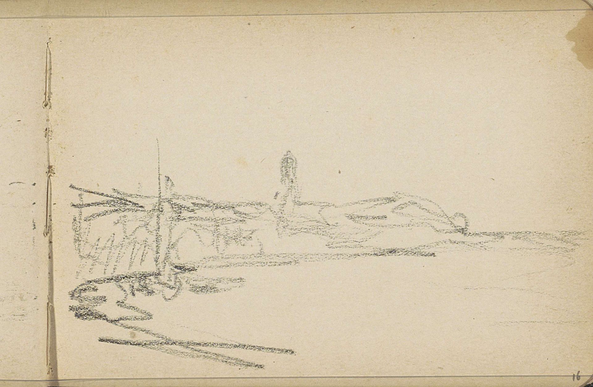 Figuur op een golfbreker by Willem Cornelis Rip