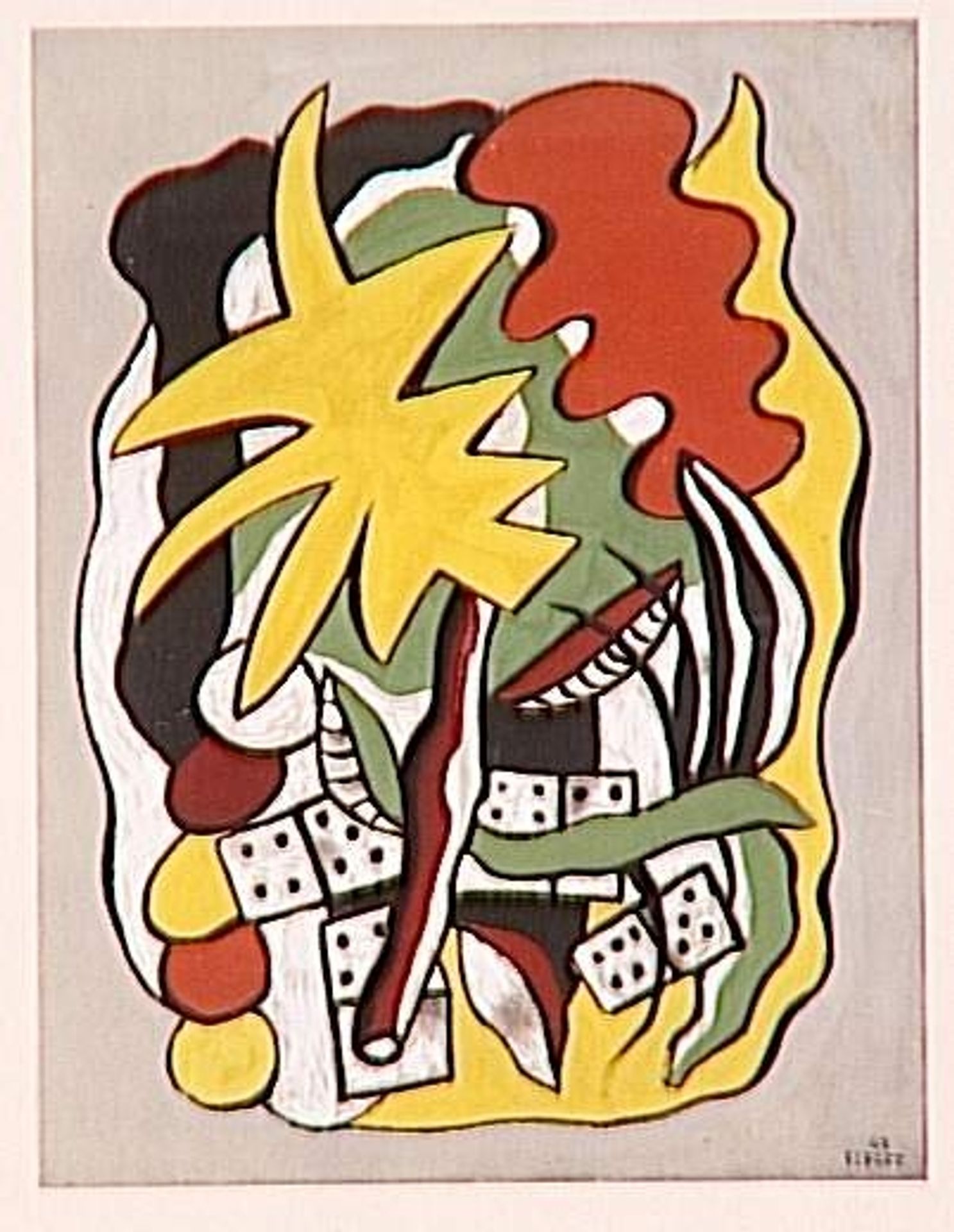 Composition dominoes by Fernand Léger