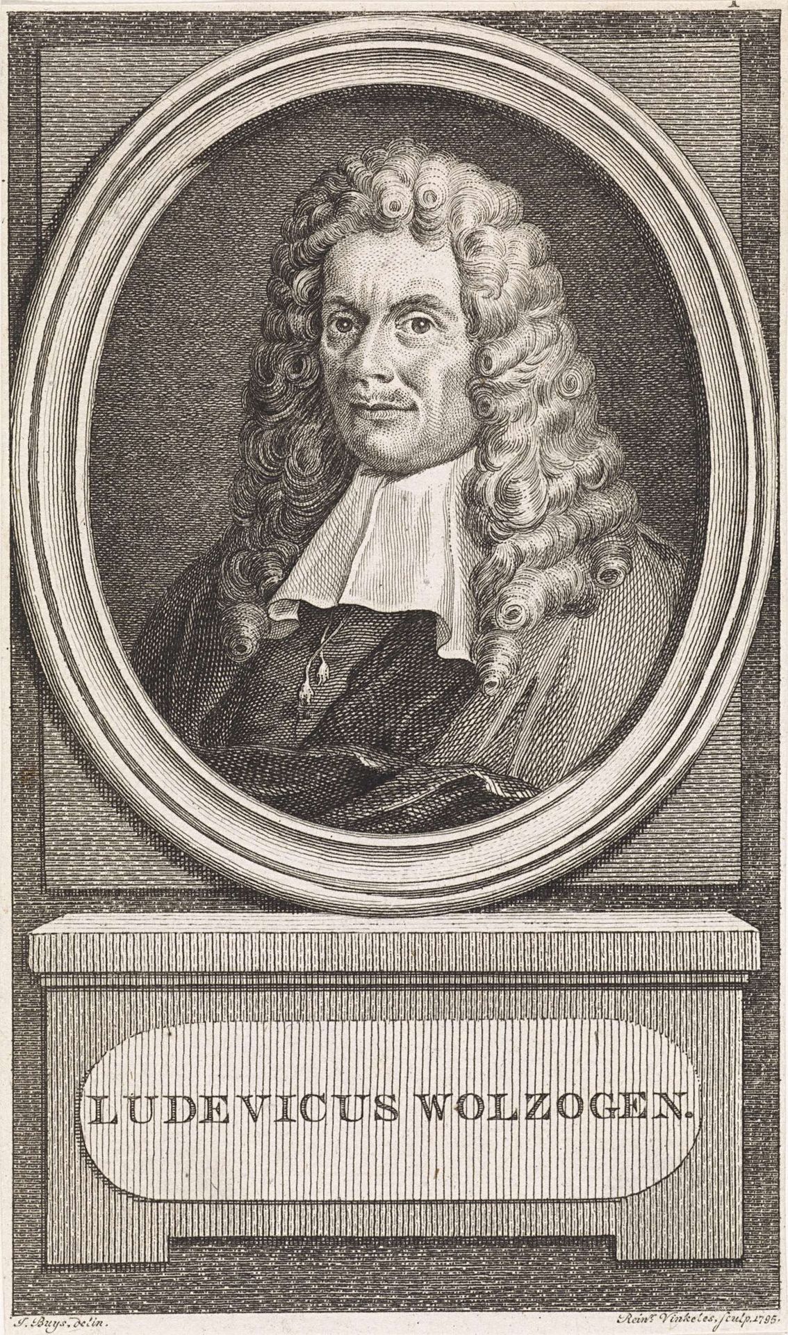 Portret van Ludovicus Wolzogen by Reinier Vinkeles