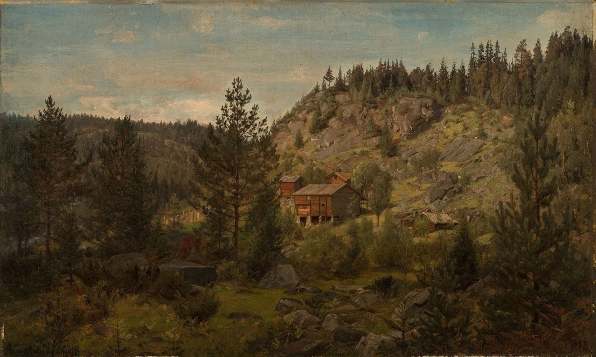 Aadal. Vinje, Telemark by Amaldus Nielsen