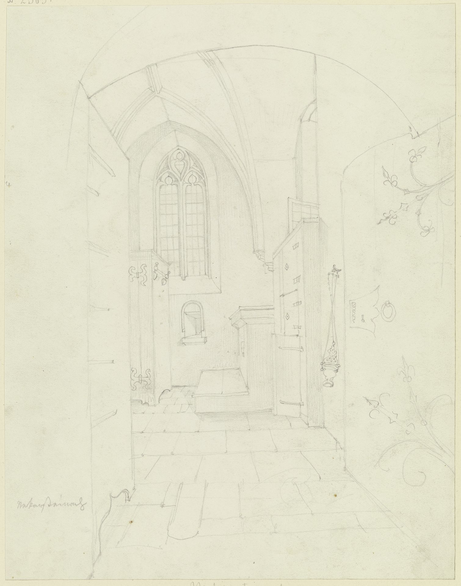 Sakristei zu Neckarsteinach by Karl Ballenberger