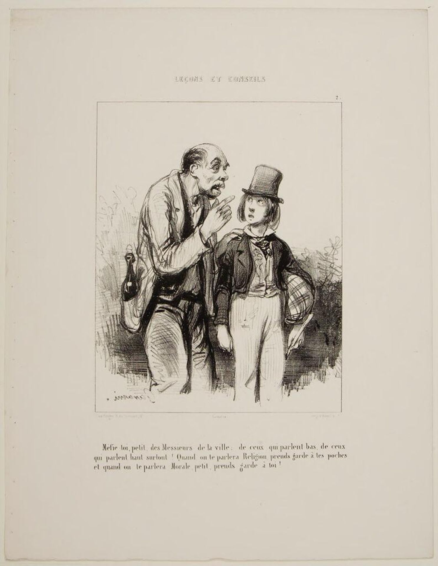 Don't trust city gentlemen, son. . . by Paul Gavarni