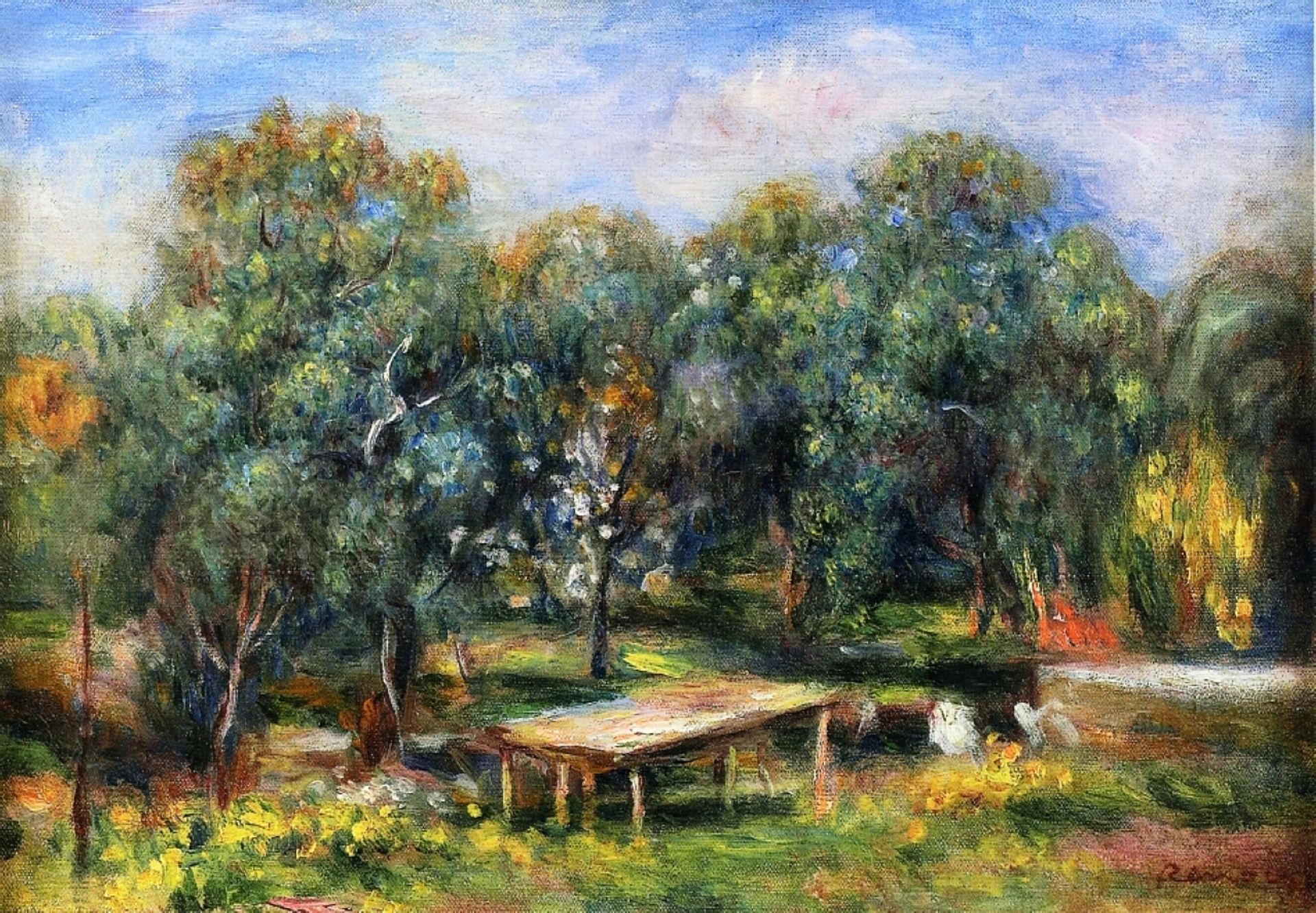 Landscape at Collettes by Pierre-Auguste Renoir