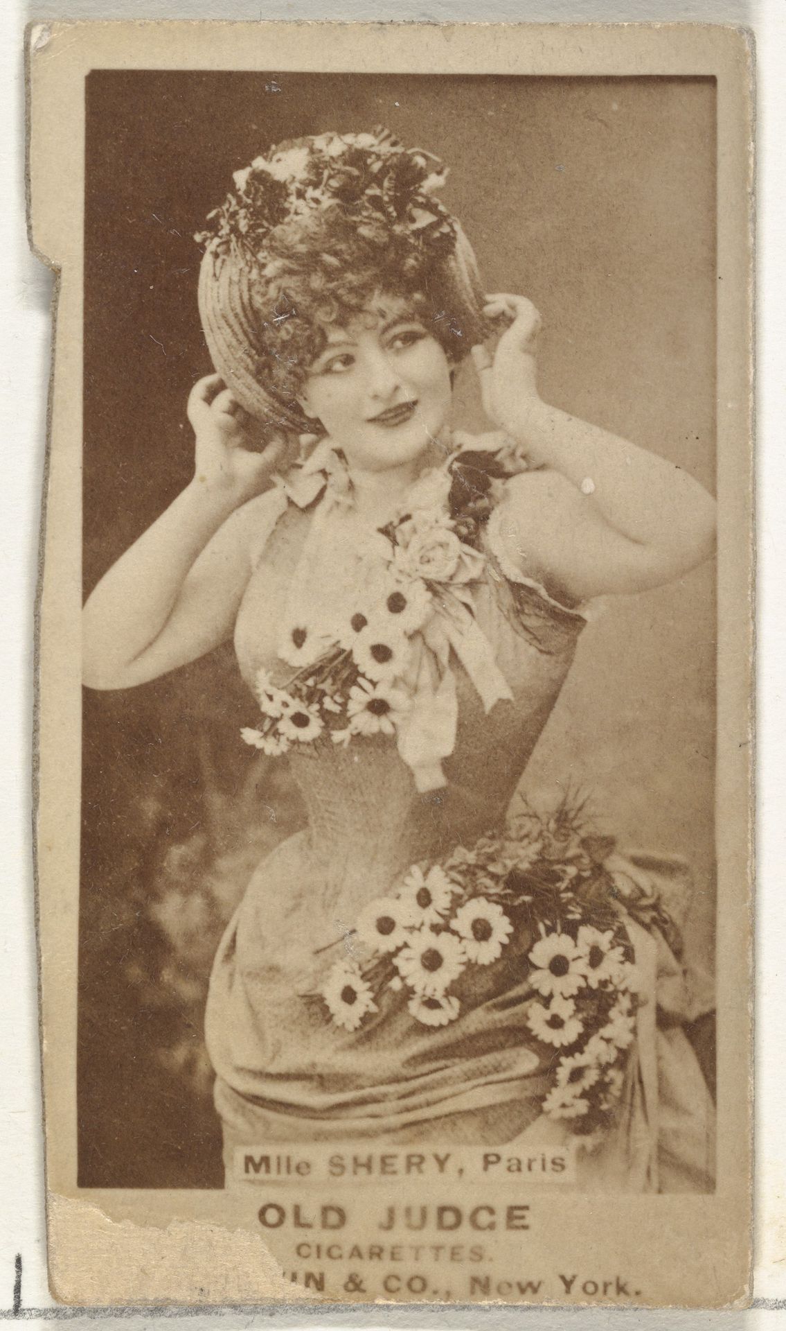 Mlle. Shery, Paris, from the Actors and Actresses series (N171) for Old Judge Cigarettes by Goodwin & Company