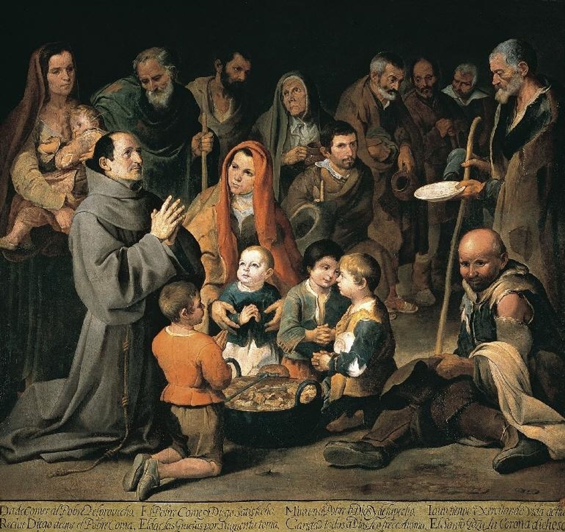 St. Diego Giving Alms by Bartolomé Estebán Murillo