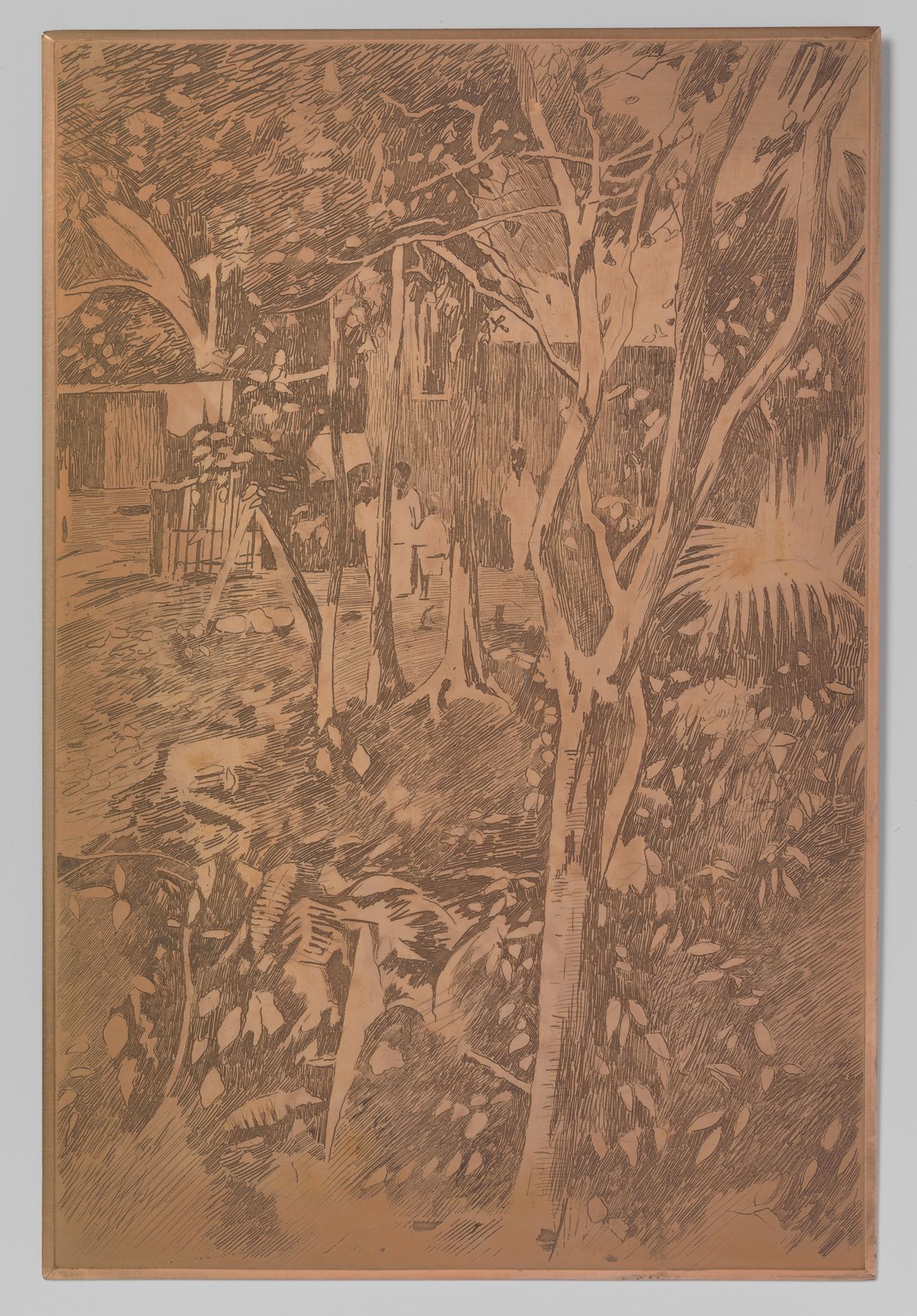 Gezicht in de kampong, Buitenzorg by Willem Witsen