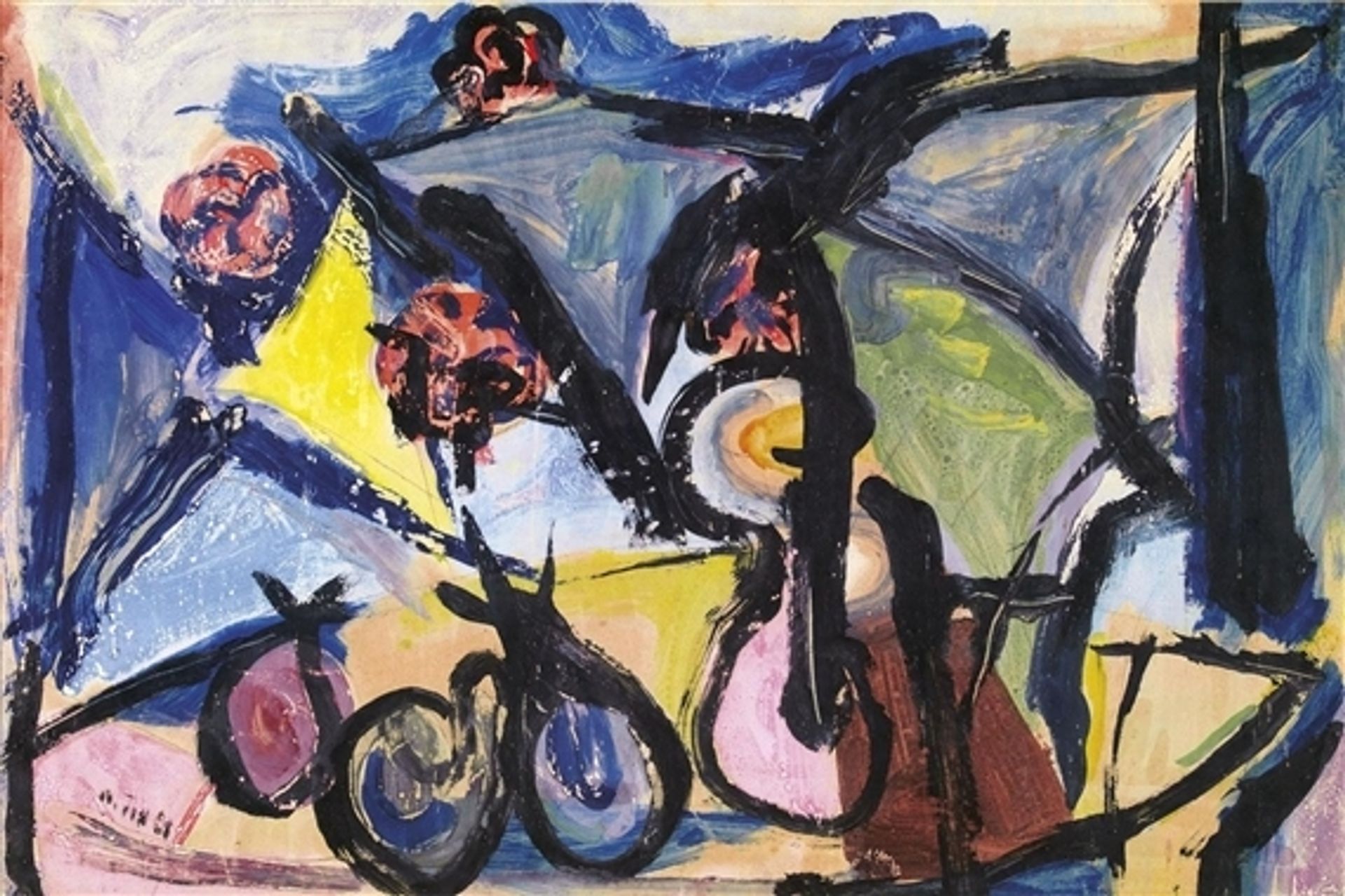 Abstract Still Life by Walasse Ting