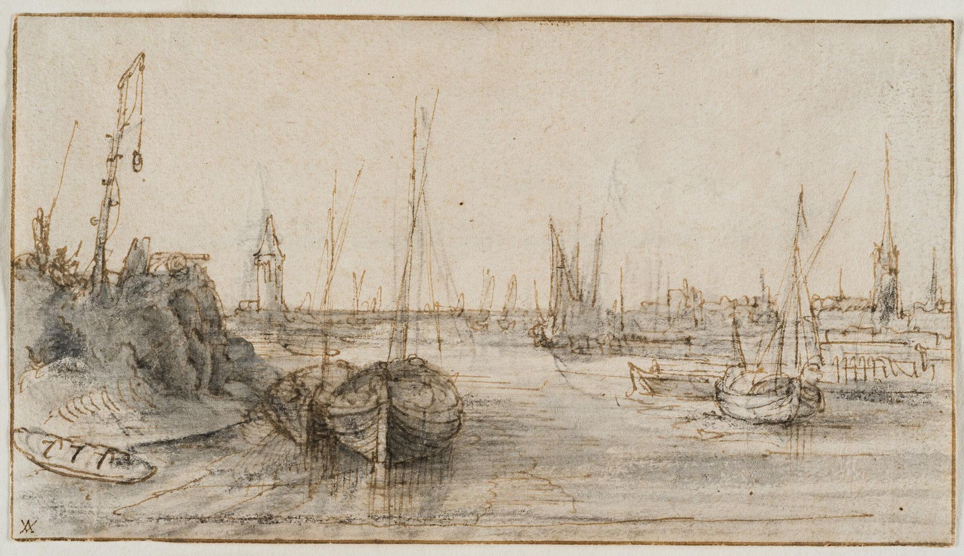 Harbor Scene by Cornelis Claesz. van Wieringen