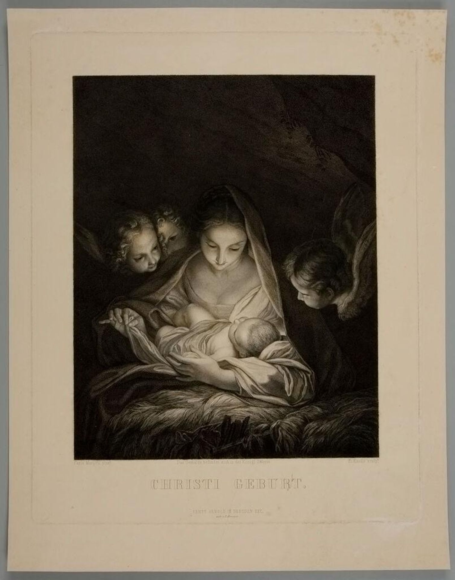 The Birth of Christ by Johann Heinrich Friedr. Ludwig Knolle