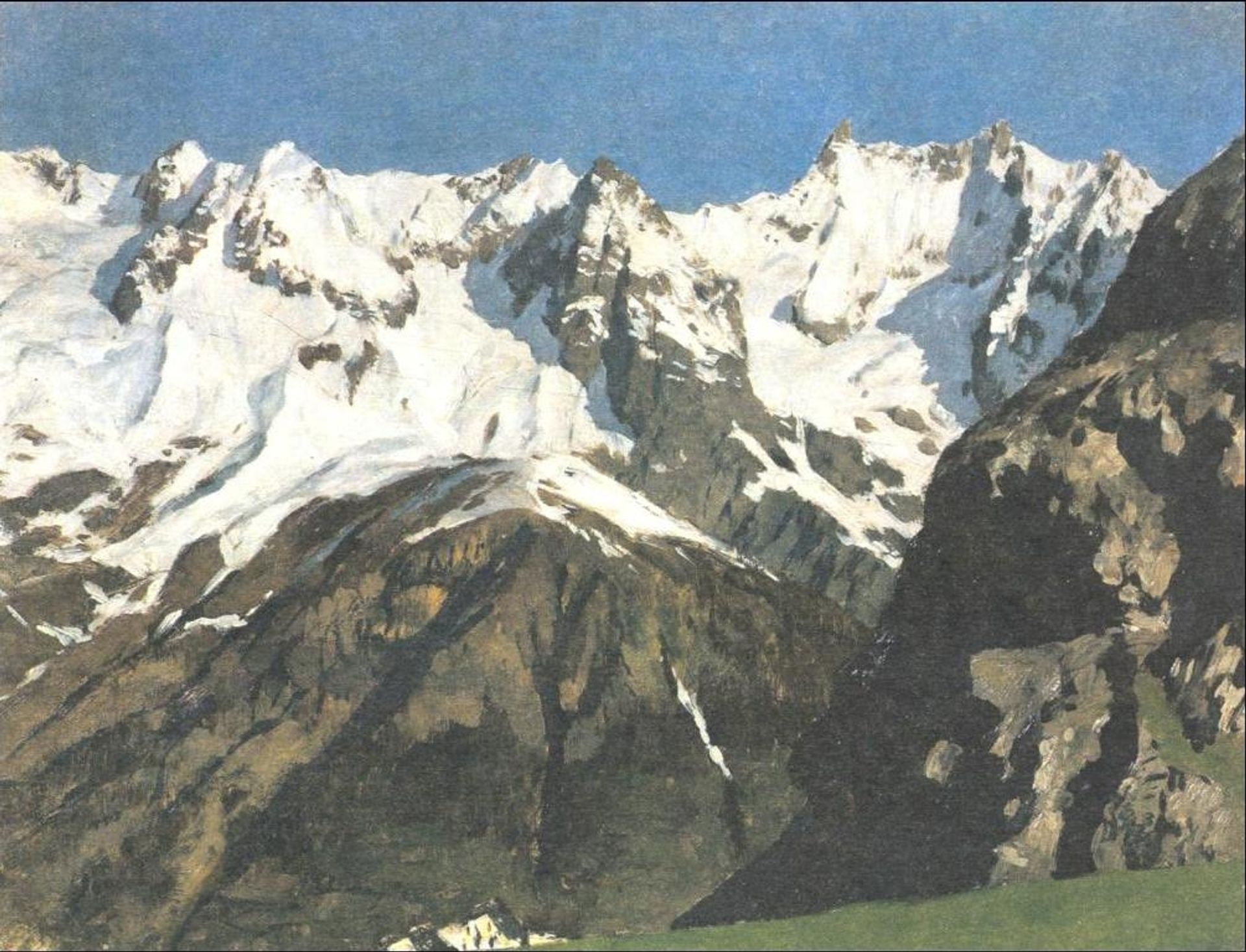 Range of mountains, Mont Blanc by Isaac Levitan