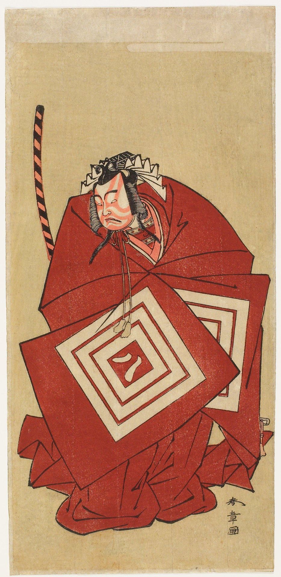 Ichikawa Yaozō II in the -Shibaraku- Role by Katsukawa Shunsho