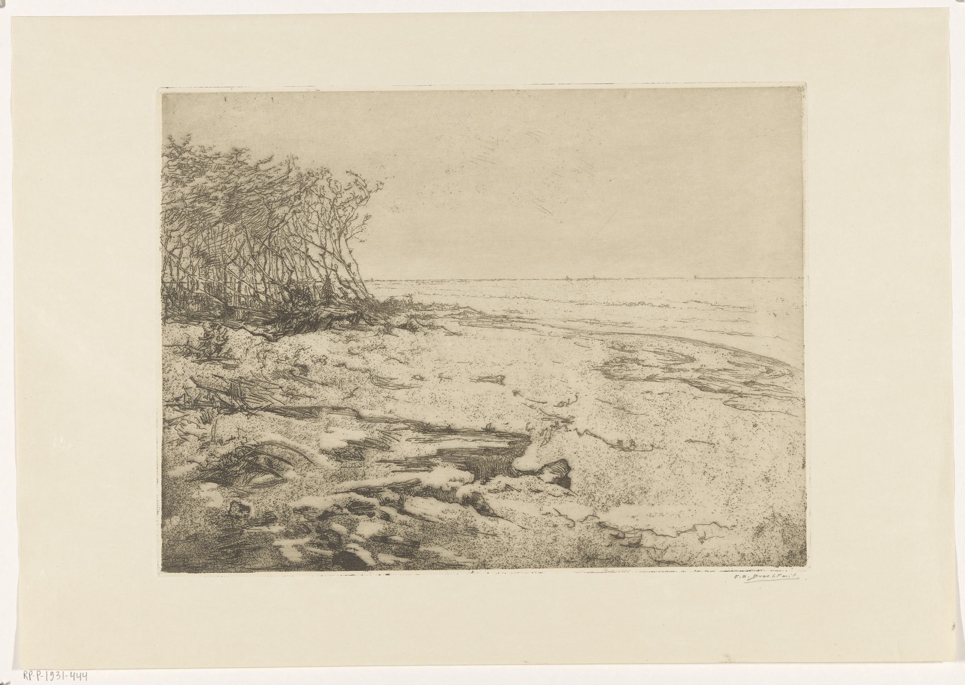 Zuiderzeestrand by Frederika Henriëtte Broeksmit