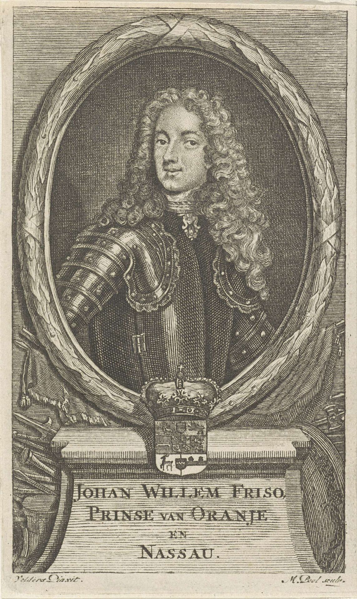 Portret van Johan Willem Friso, prins van Oranje-Nassau by Matthijs Pool