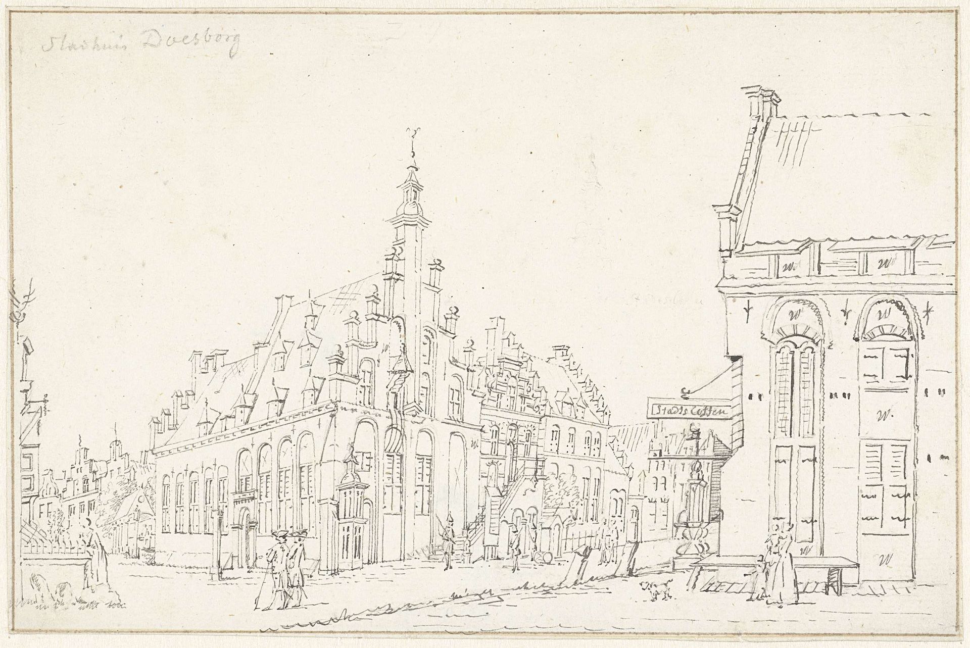 Het stadhuis van Doesburg by Cornelis Pronk