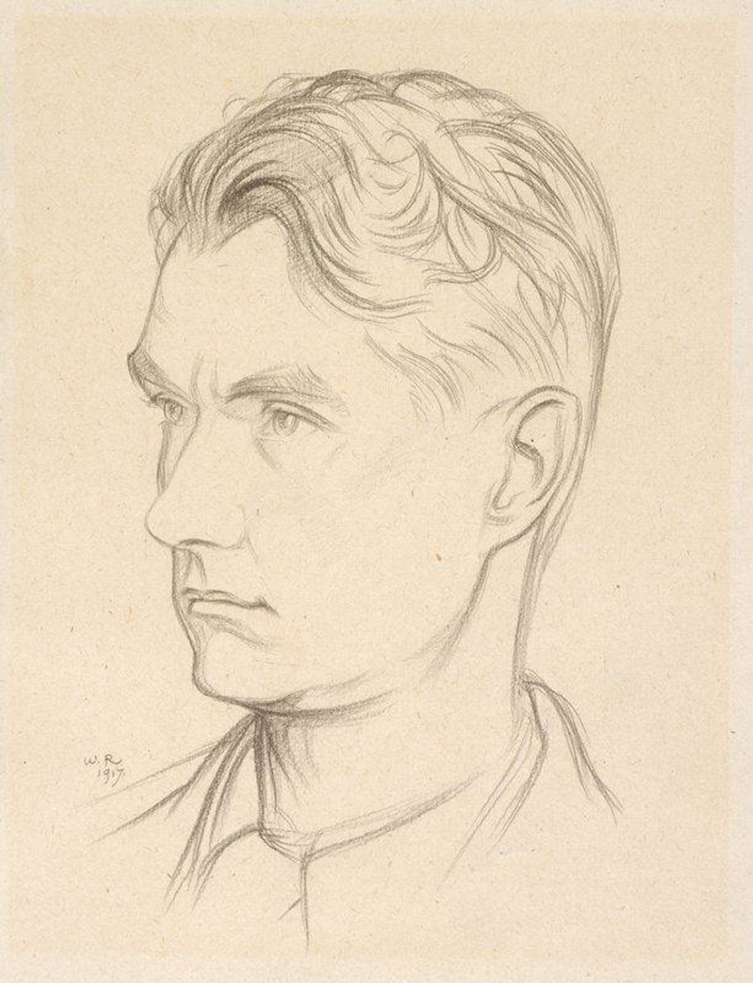 Portrait of John Drinkwater by Sir William Rothenstein