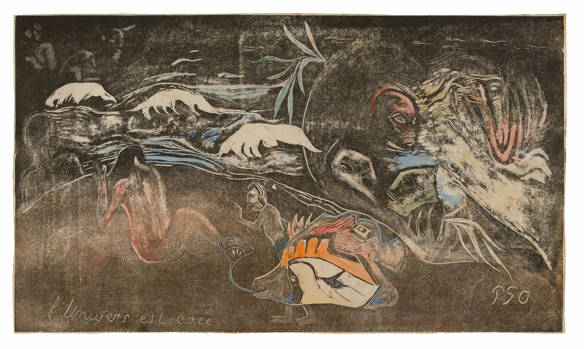 L’univers est créé (The Universe Is Being Created), from the Noa Noa Suite by Paul Gauguin