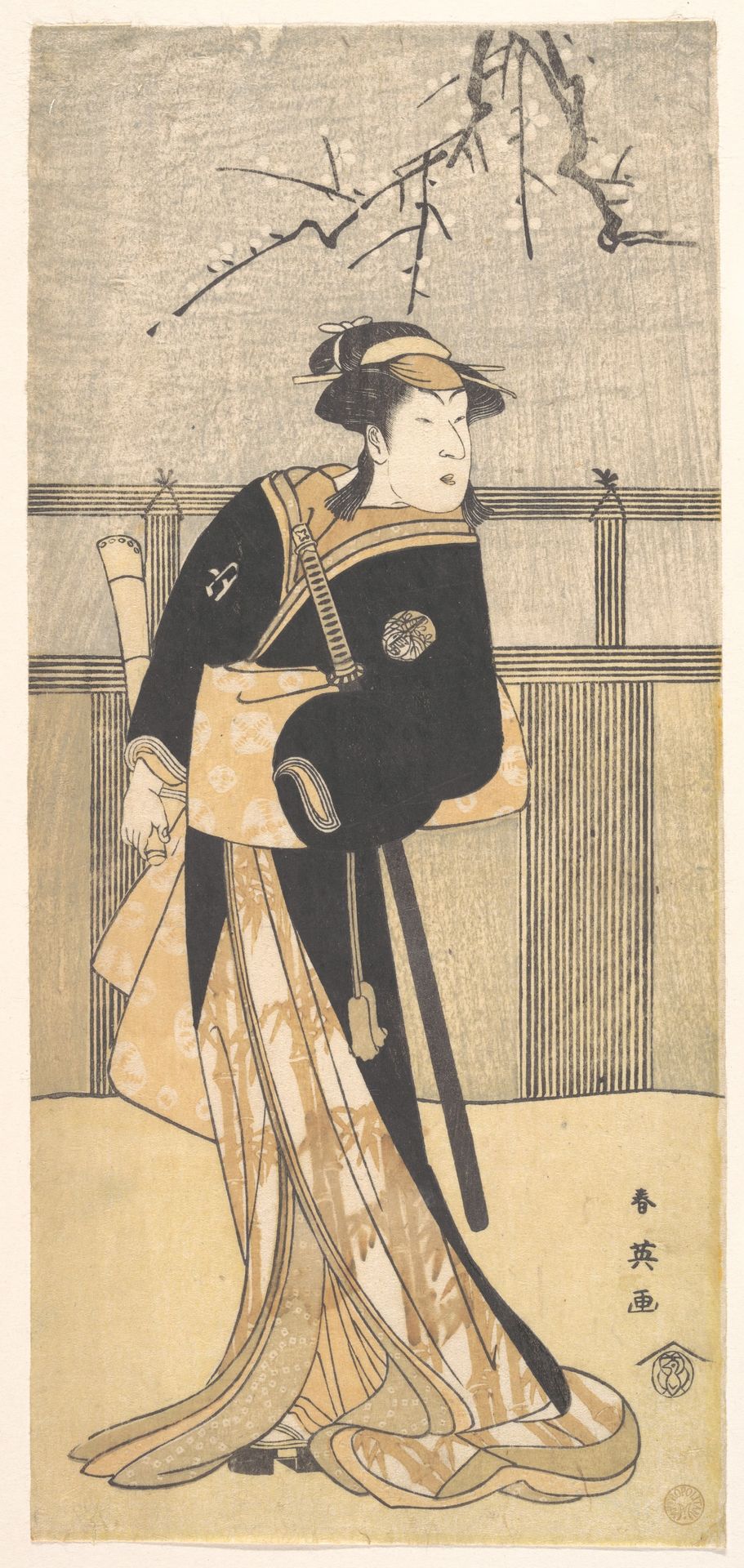 Nakayama Tomisaburo in the role of An no Oyasu by Katsukawa Shun'ei