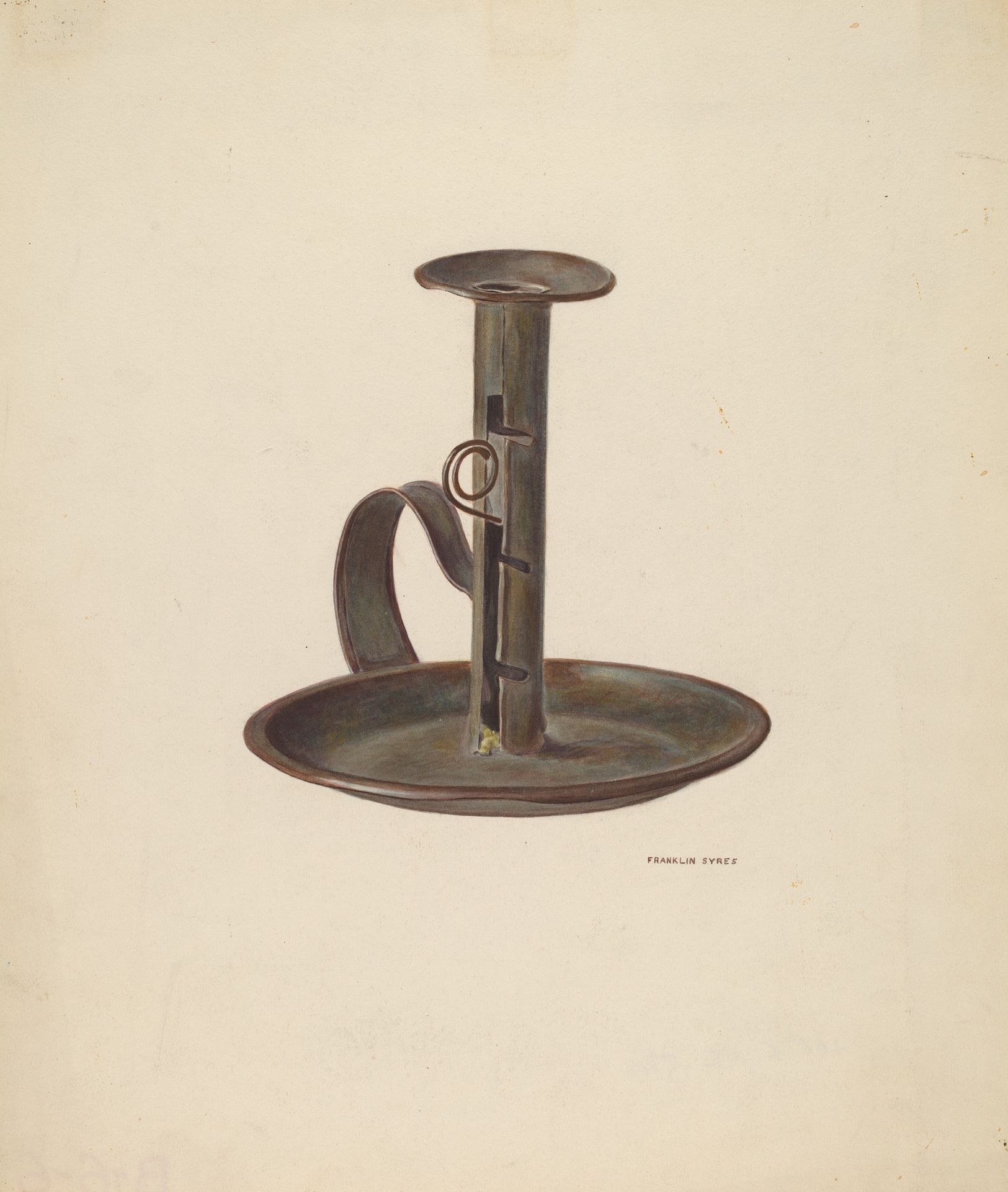 Candlestick and Holder by Franklyn Syres