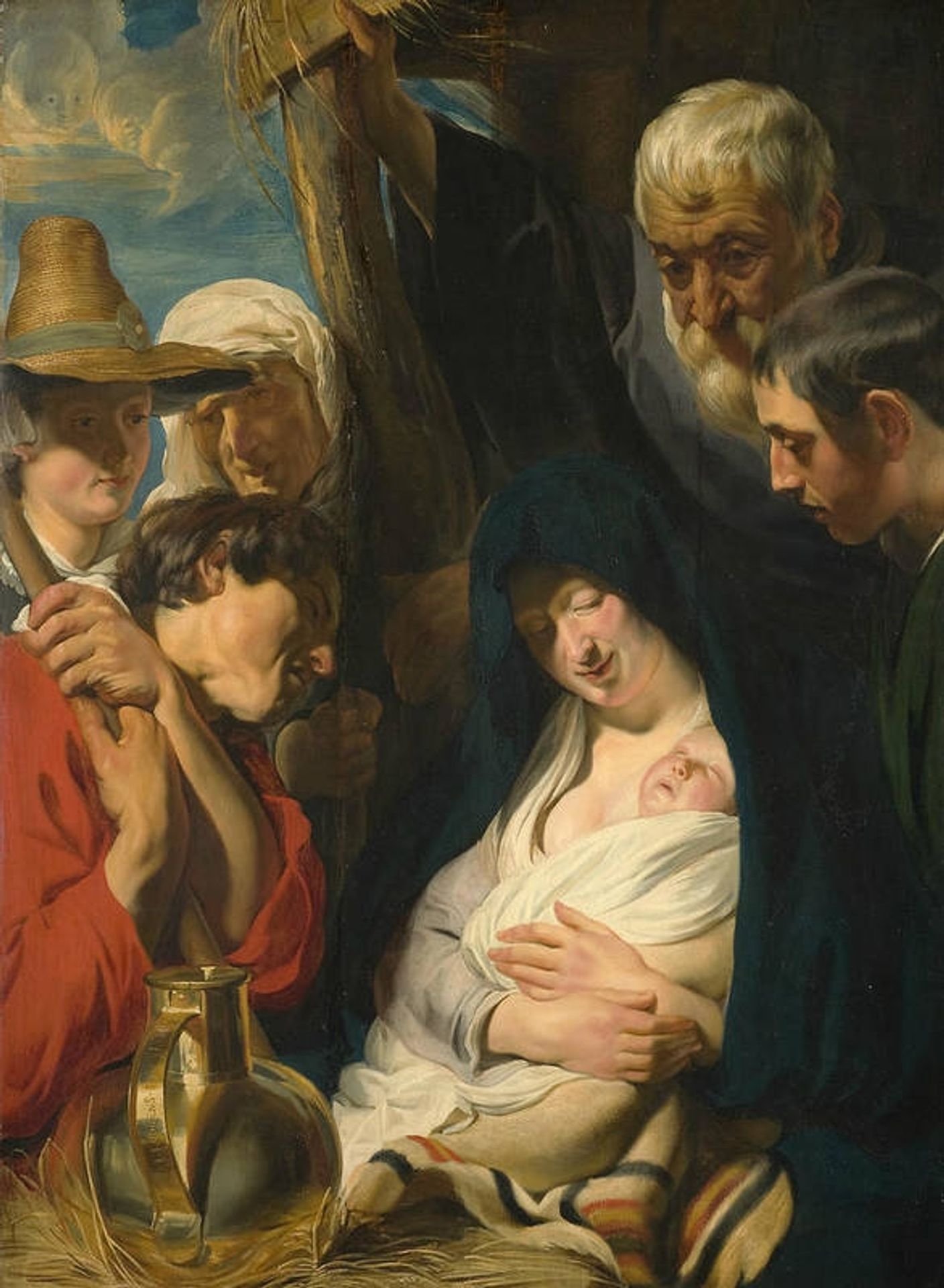 Adoration of the Shepherds by Jacob Jordaens