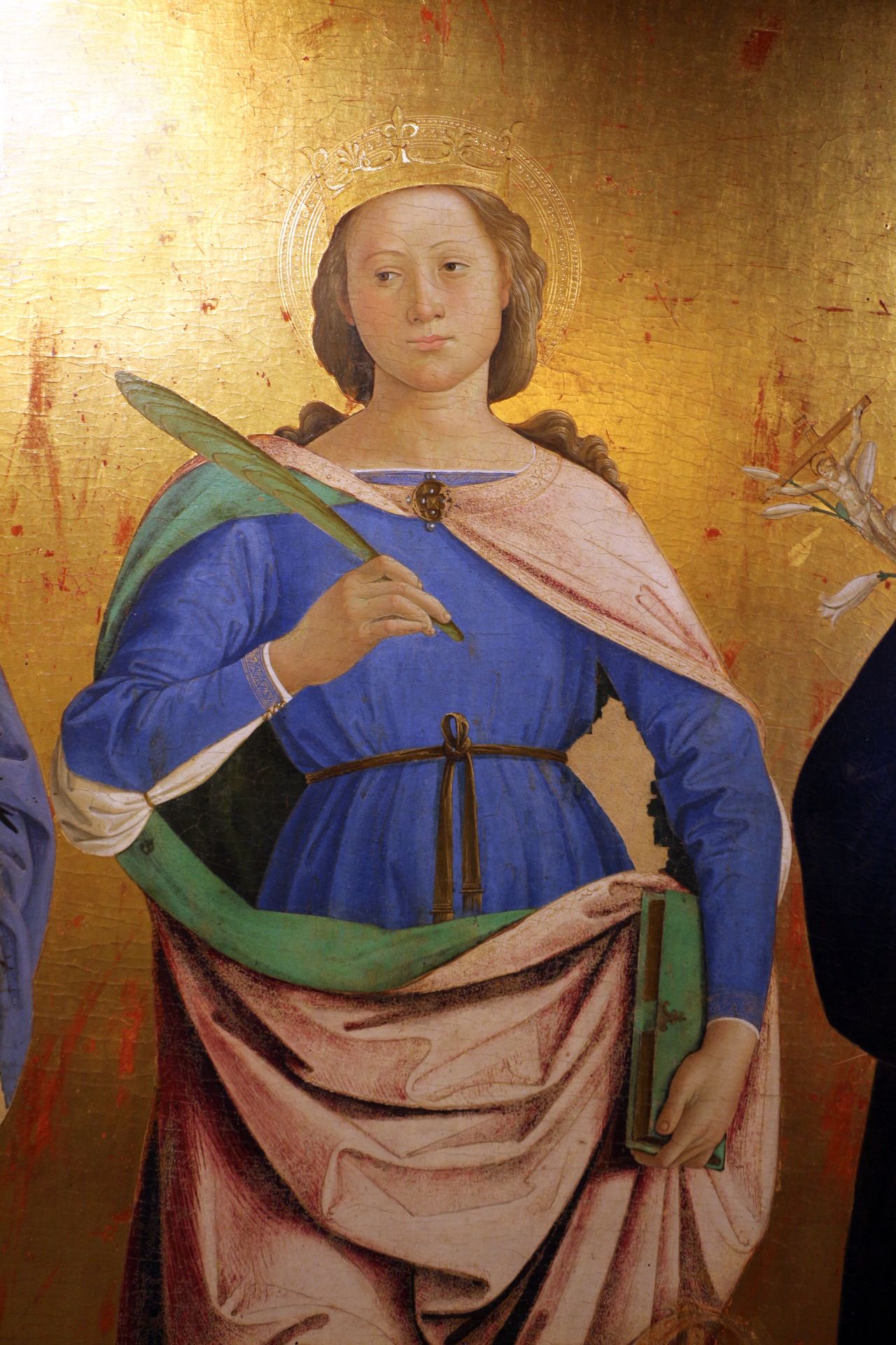 Tre Santi (detail) Santa Caterina d’Alessandria by Antoniazzo Romano