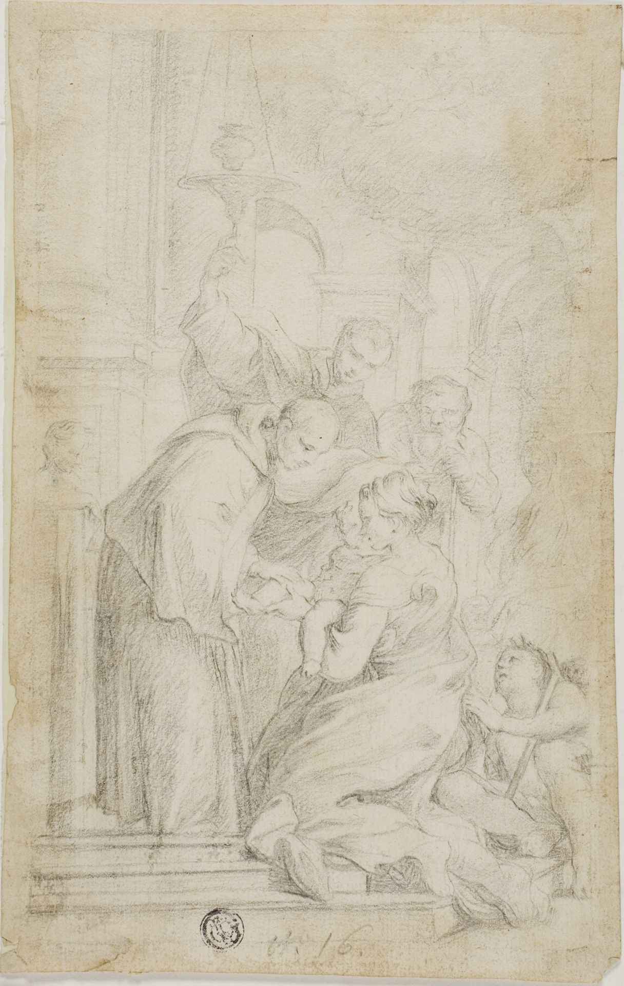 Saint Blessing of Healing Child by Simone Barabbino