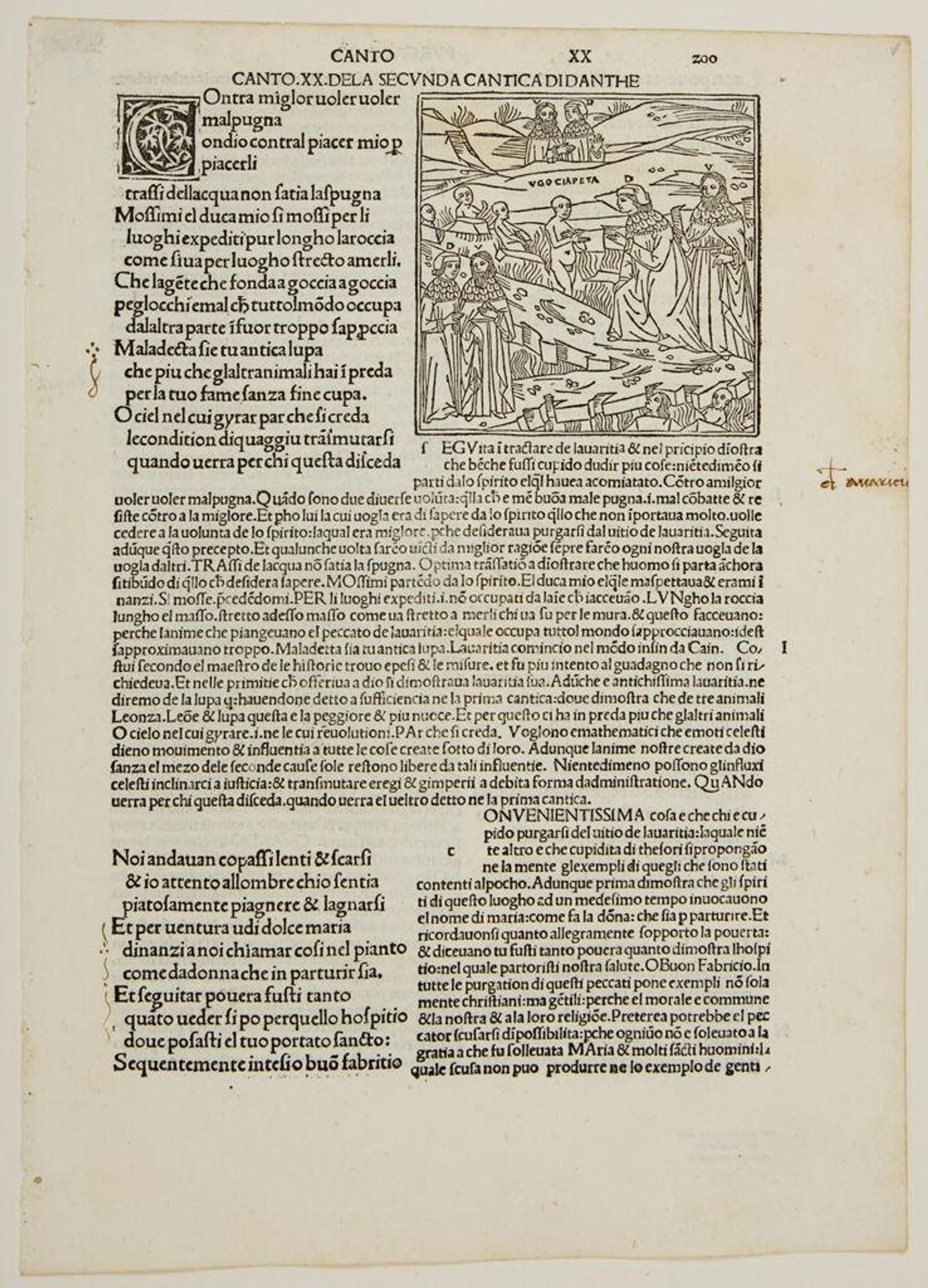 Canto XX. The Fifth Cornice / The Avaricious; Hugh Capet by Anonymous