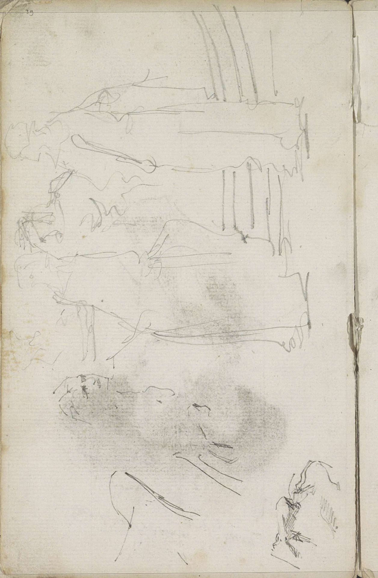 Studieblad met vrouwen by George Hendrik Breitner