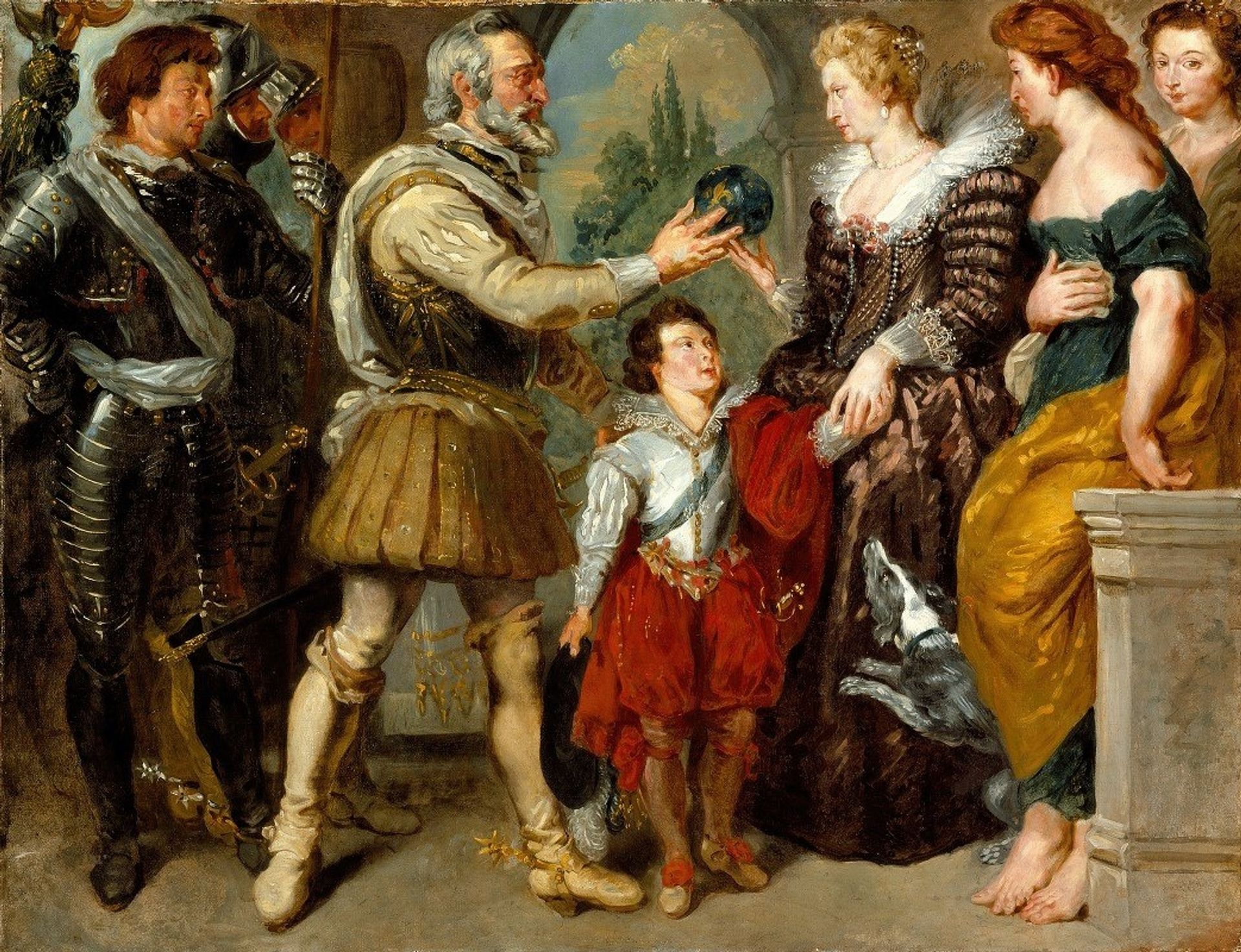 Henri IV Conferring the Regency upon Marie de’ Medici by Eugène Delacroix